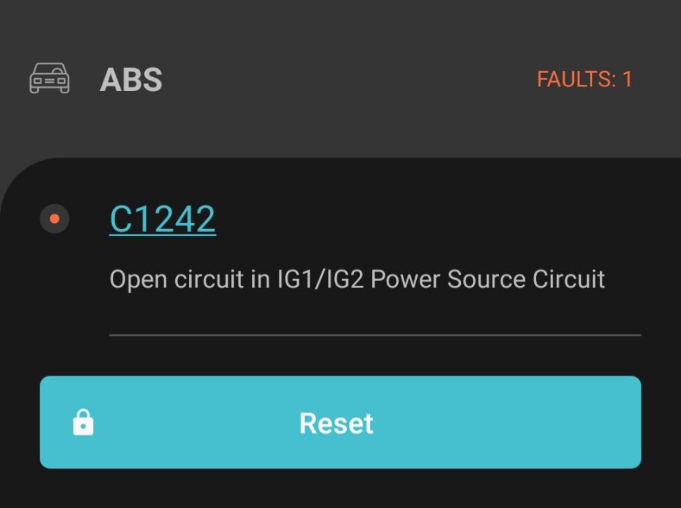 2015 Prius V C1242 code for ABS. What does this mean and what would