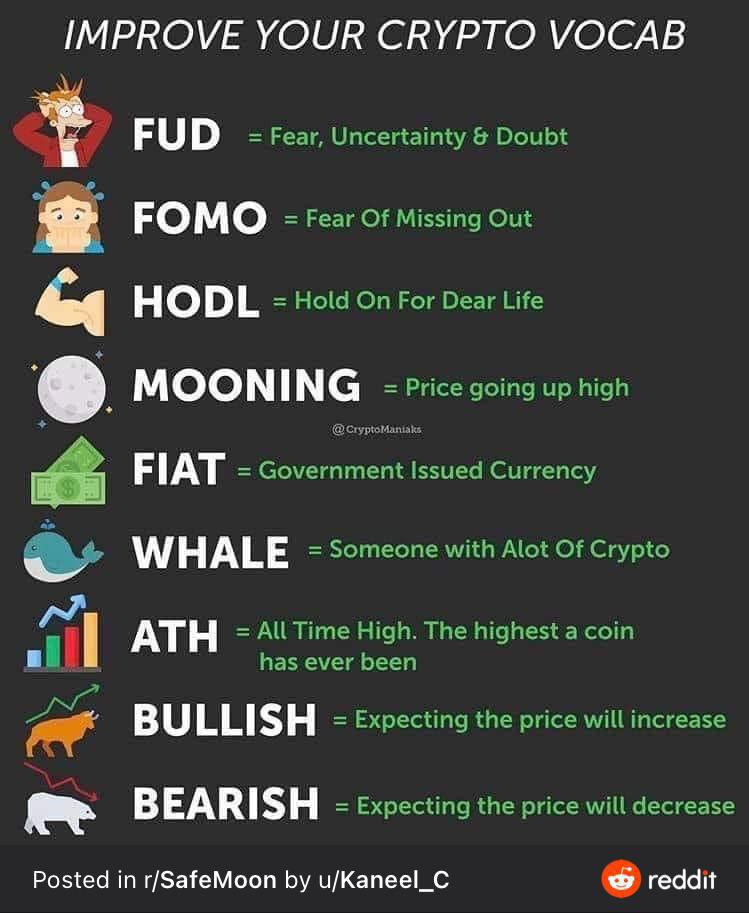 Crypto/Stock trading lingo r/coolguides