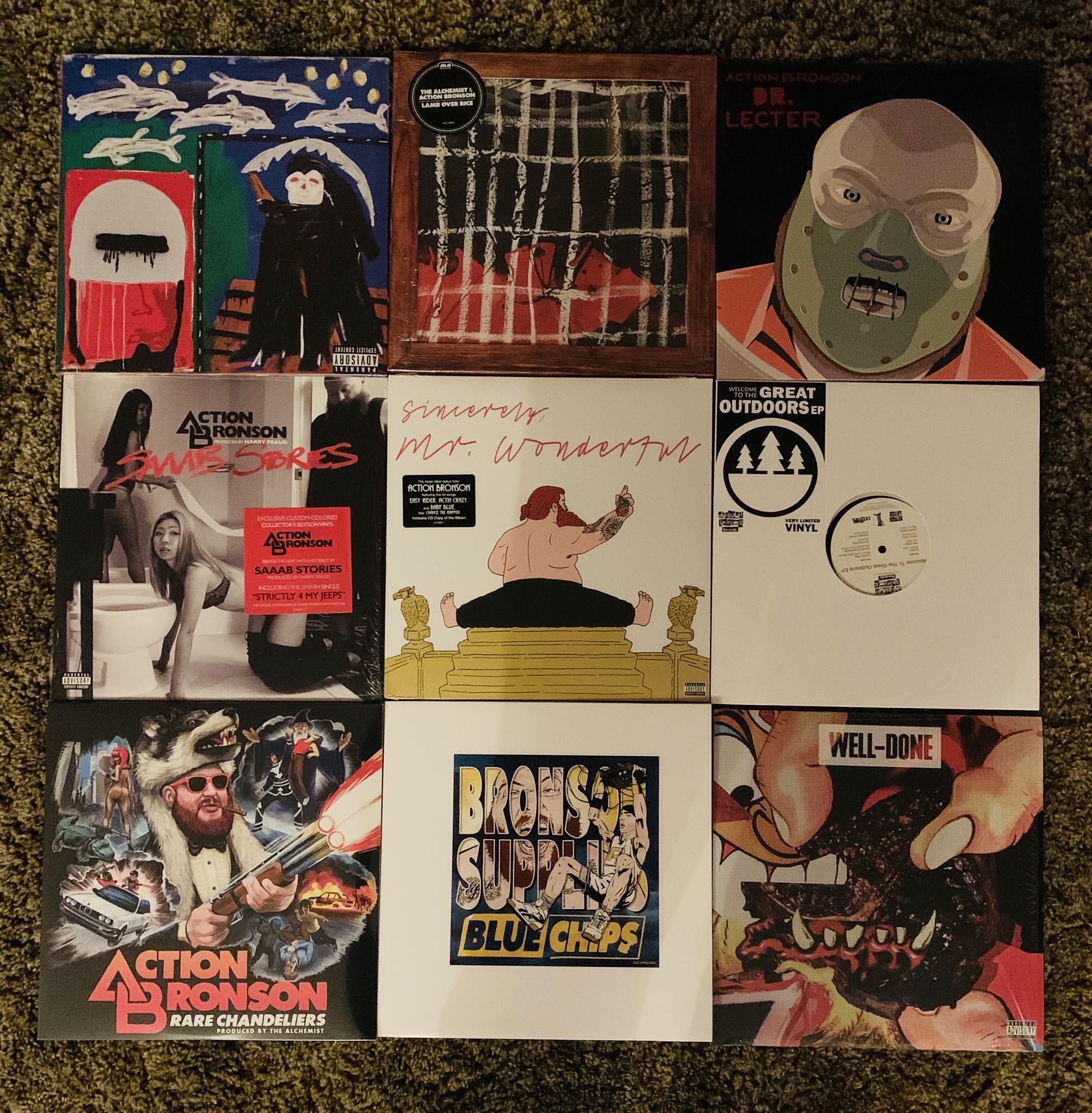 Action Bronson collection... r/hiphopvinyl