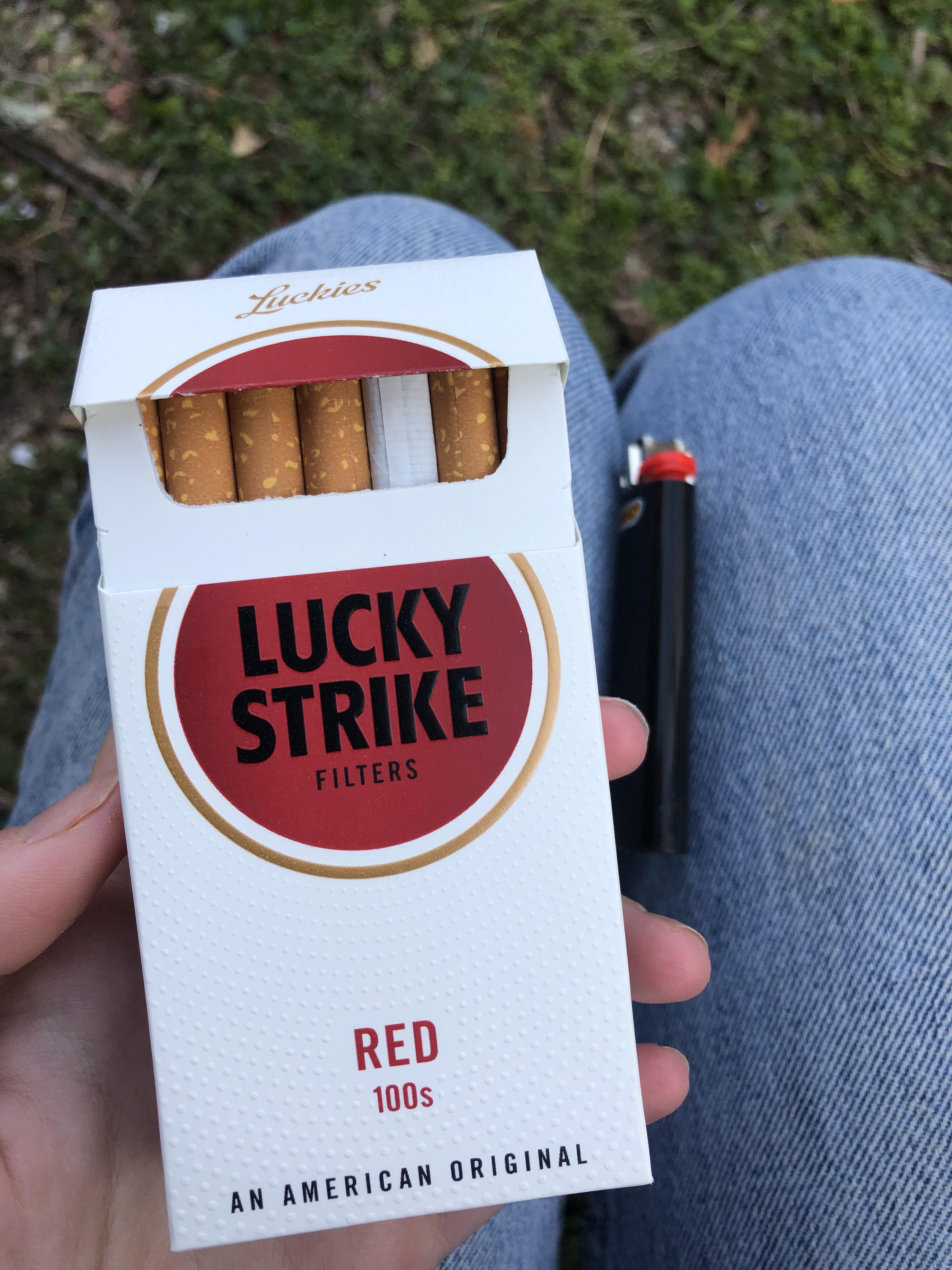 first time smoking lucky strikes r/Cigarettes