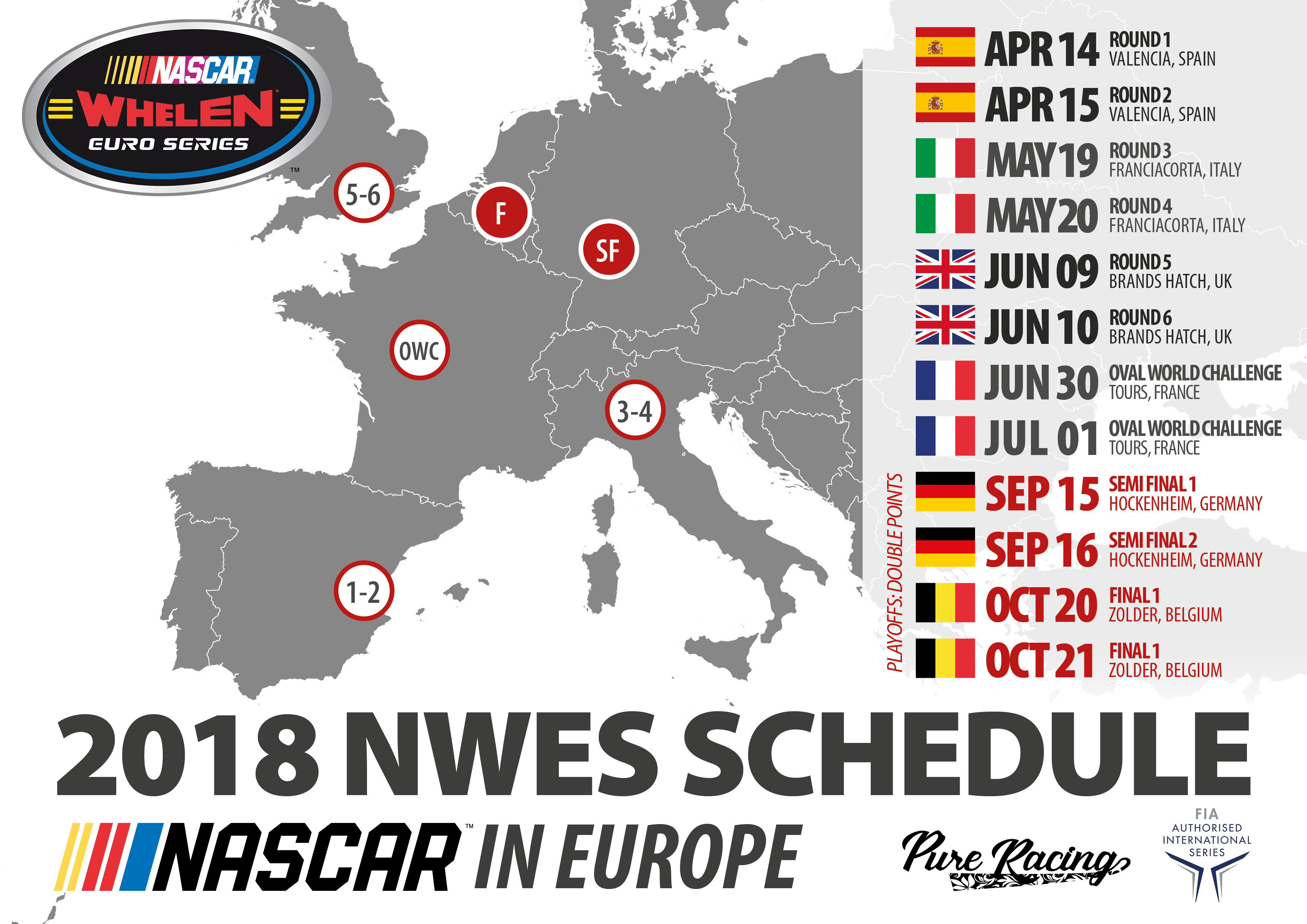 2018 Nascar Whelen Euro Series Schedule Passion, competition and the