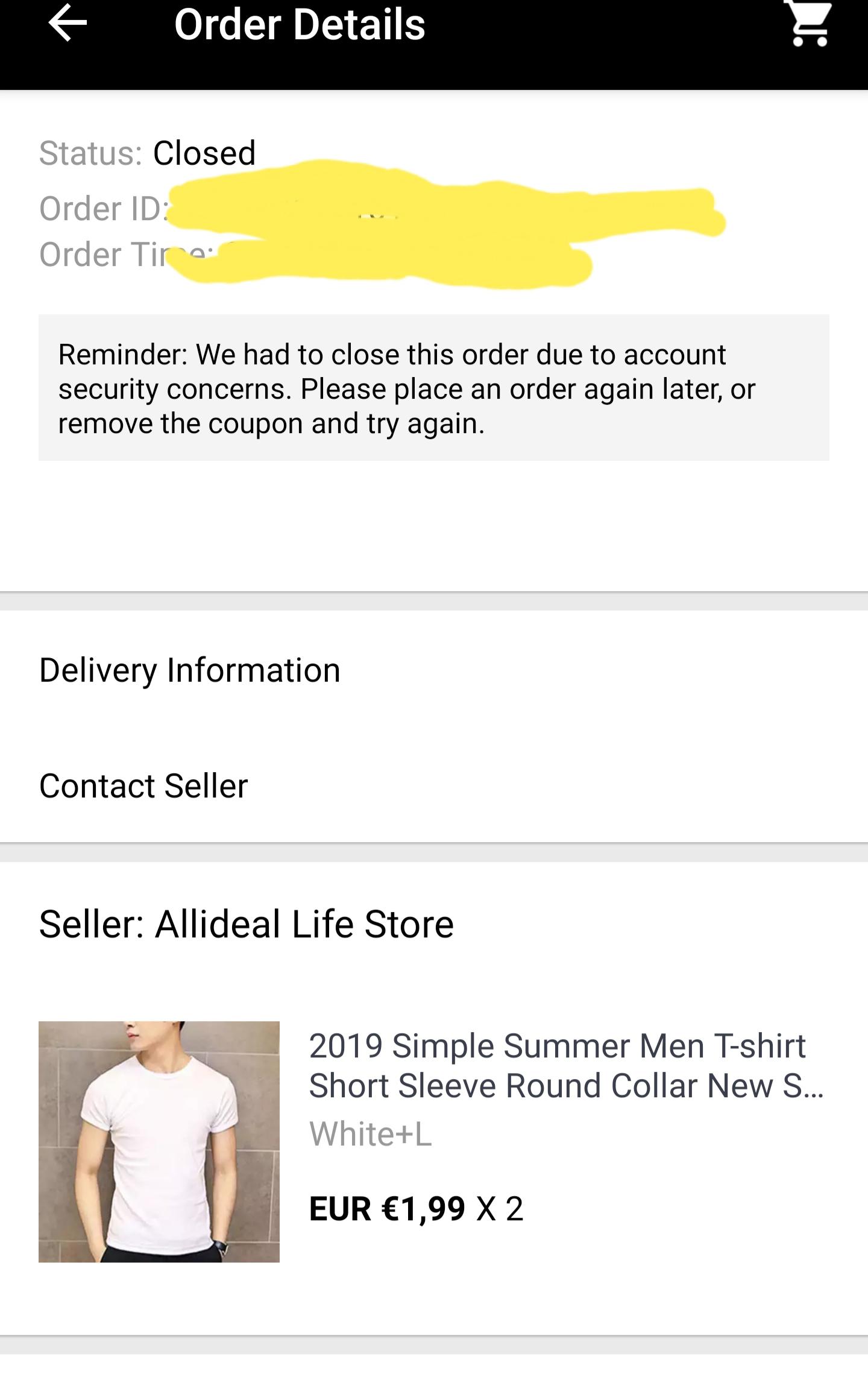 Aliexpress keeps closing my new orders why? And how to fix r/Aliexpress