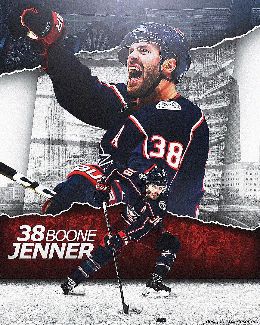 Columbus Blue Jackets Player Design Boone Jenner CBJ r/BlueJackets