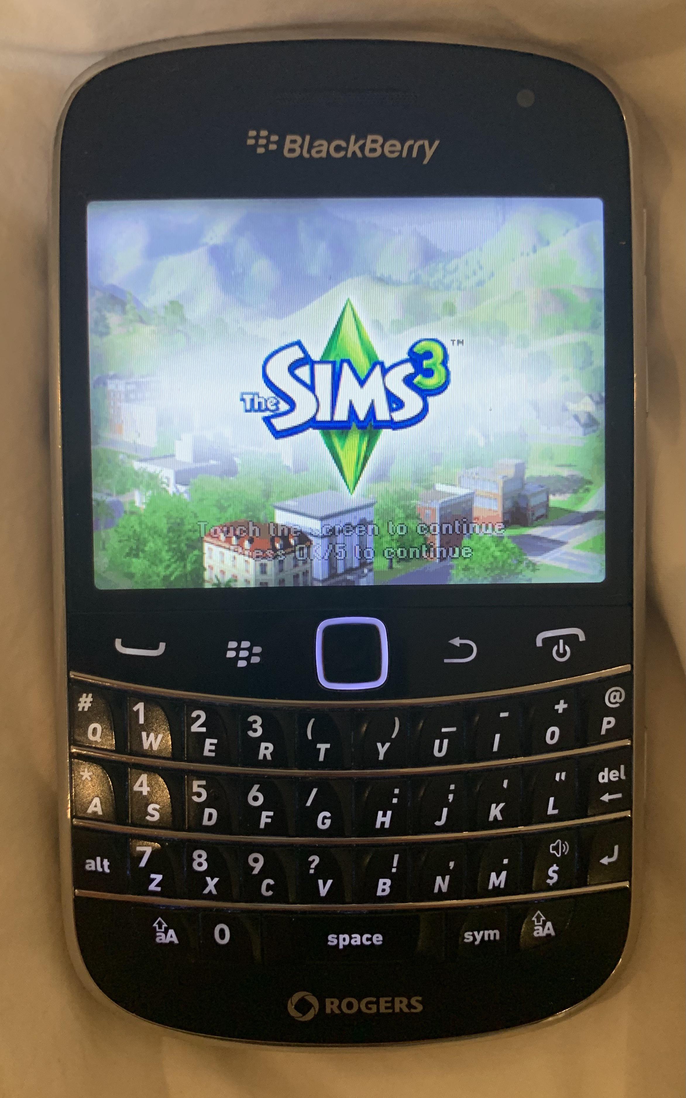 Just found my mom’s old Blackberry Bold that I used to play the Sims 3