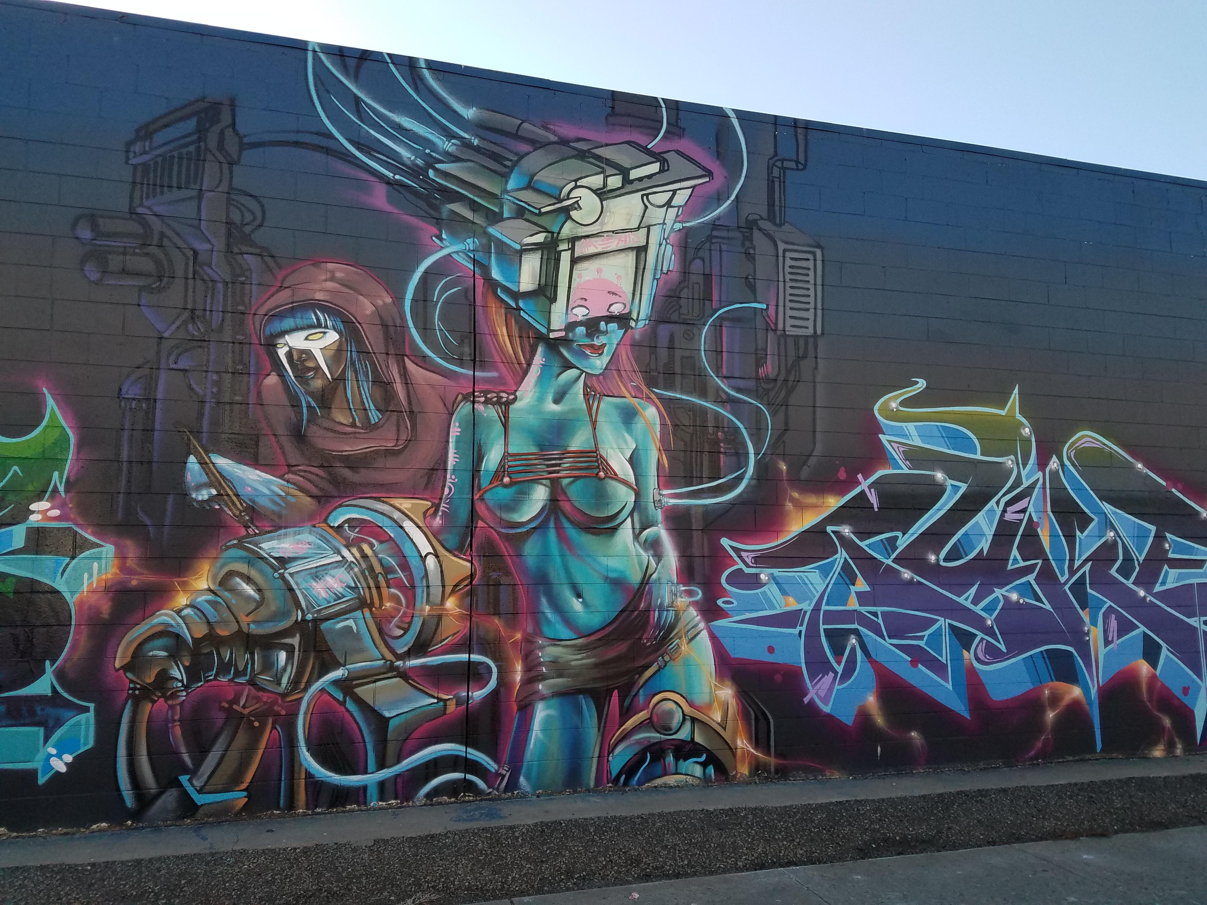 My favorite cyberpunk mural in Denver, CO r/Cyberpunk