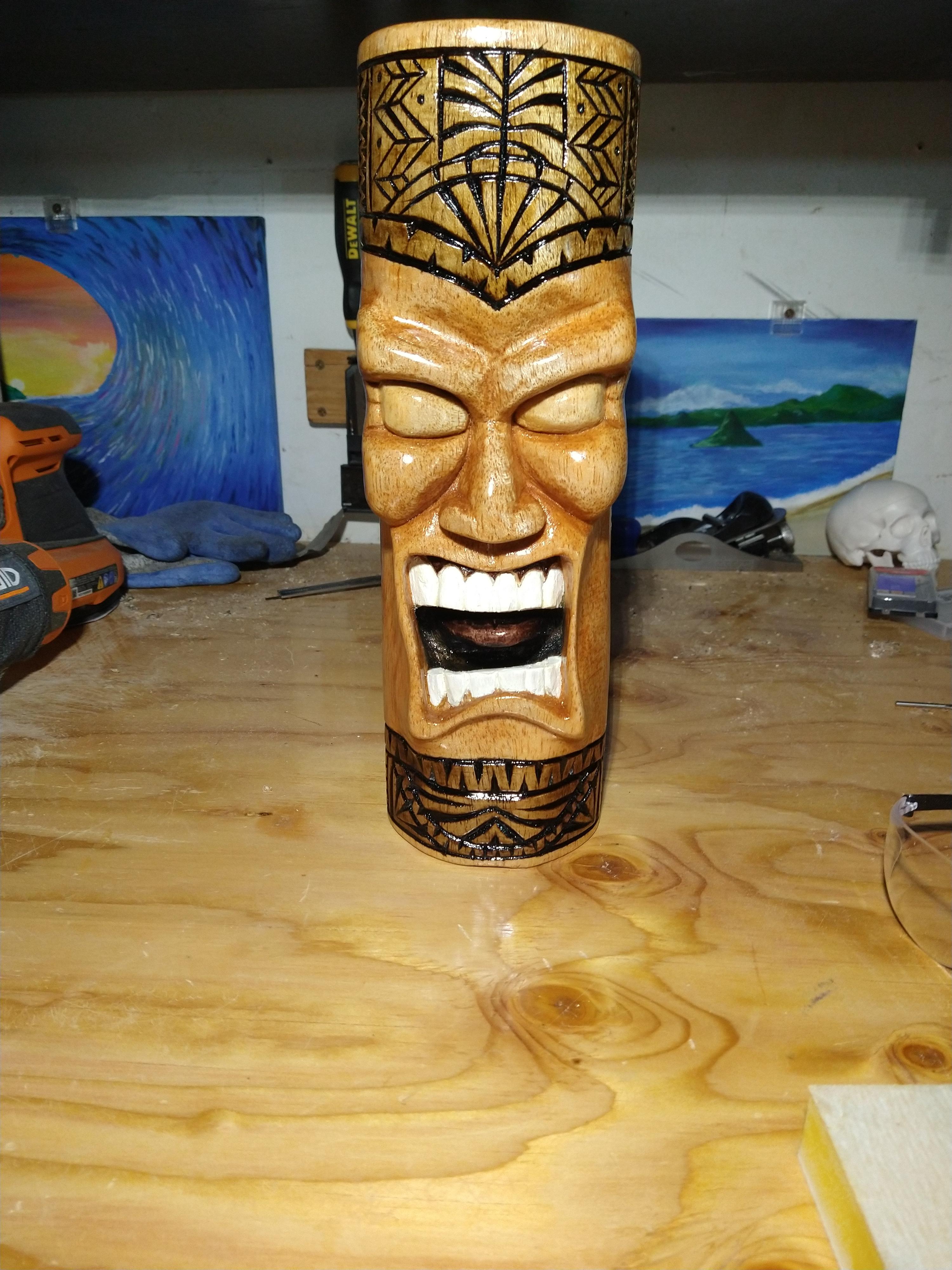 Tiki carving out of balsa wood r/Woodcarving