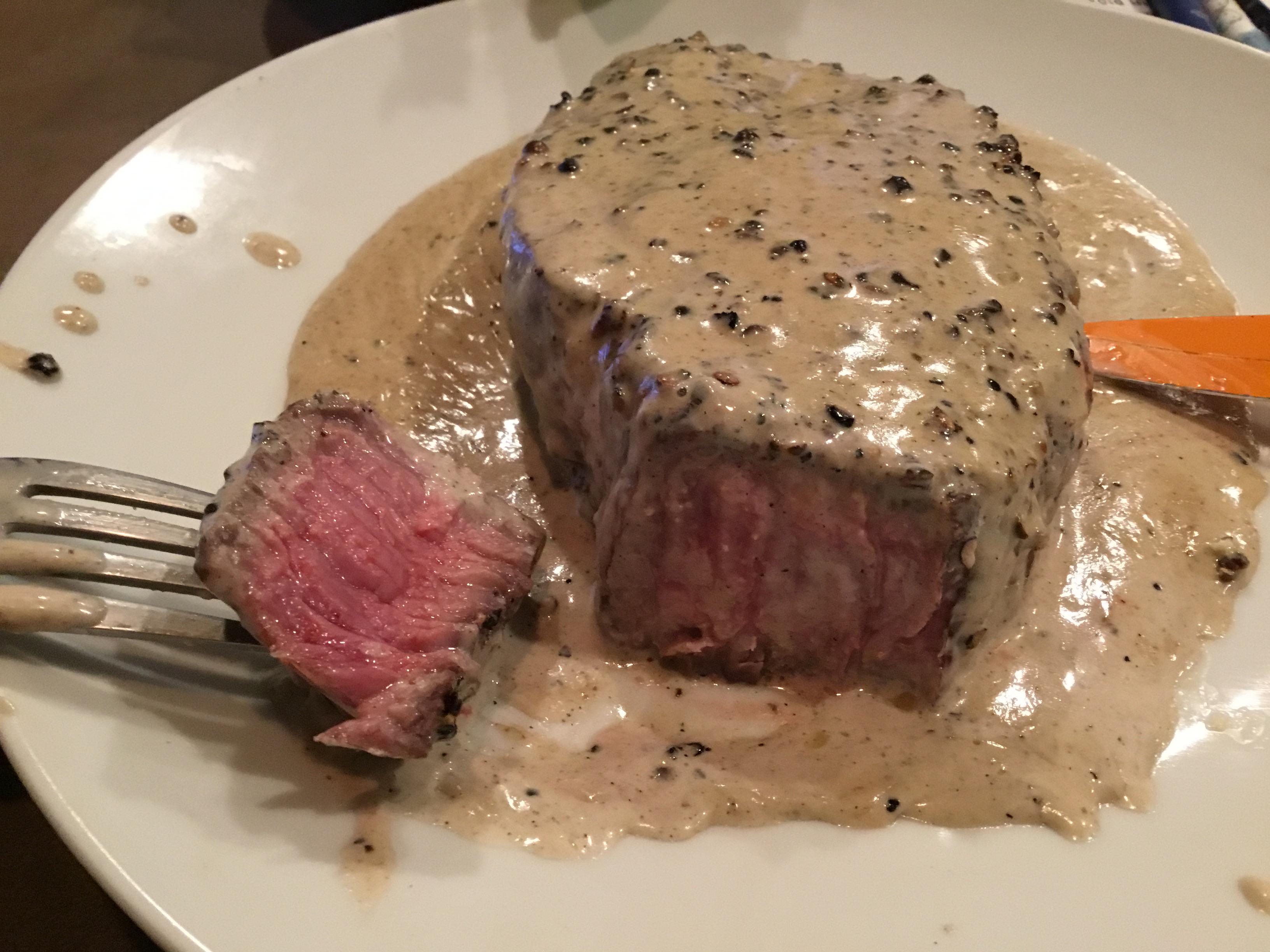 New York strip steak with Au Poivre...👅 r/FoodPorn