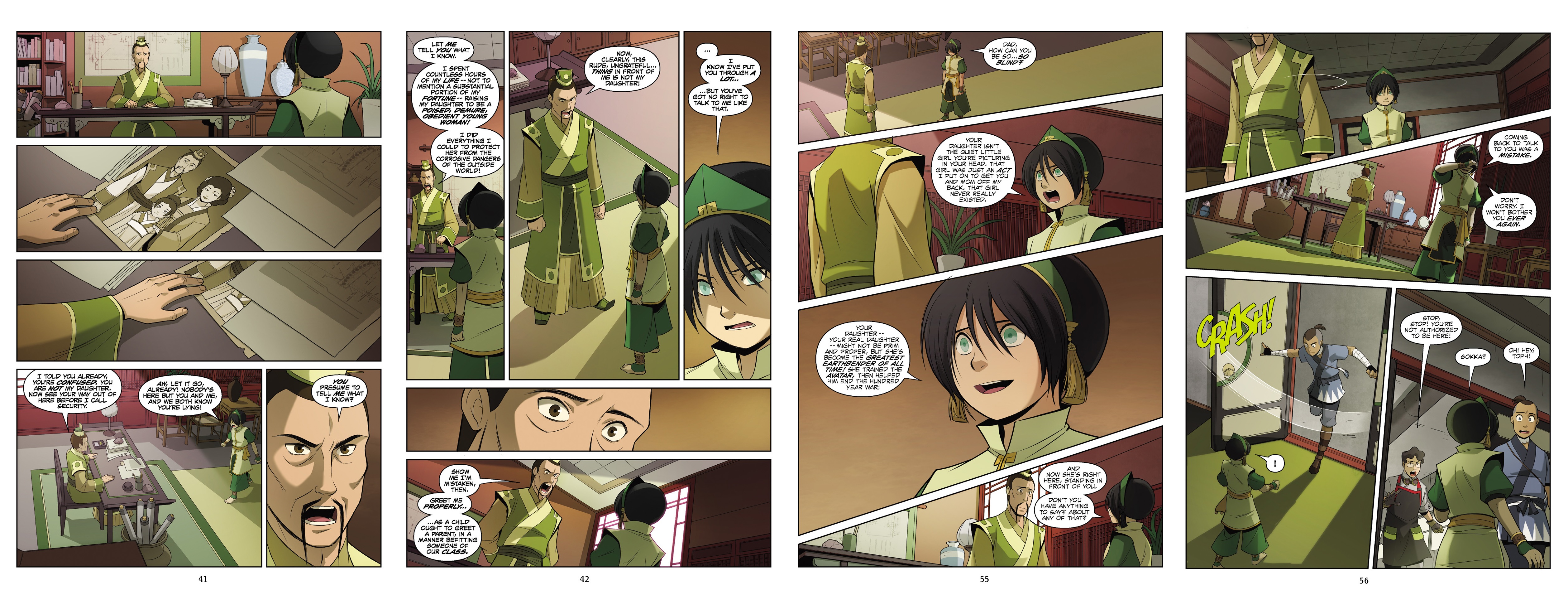 Toph's BEAUTIFUL speech to her father in the canonical graphic novel