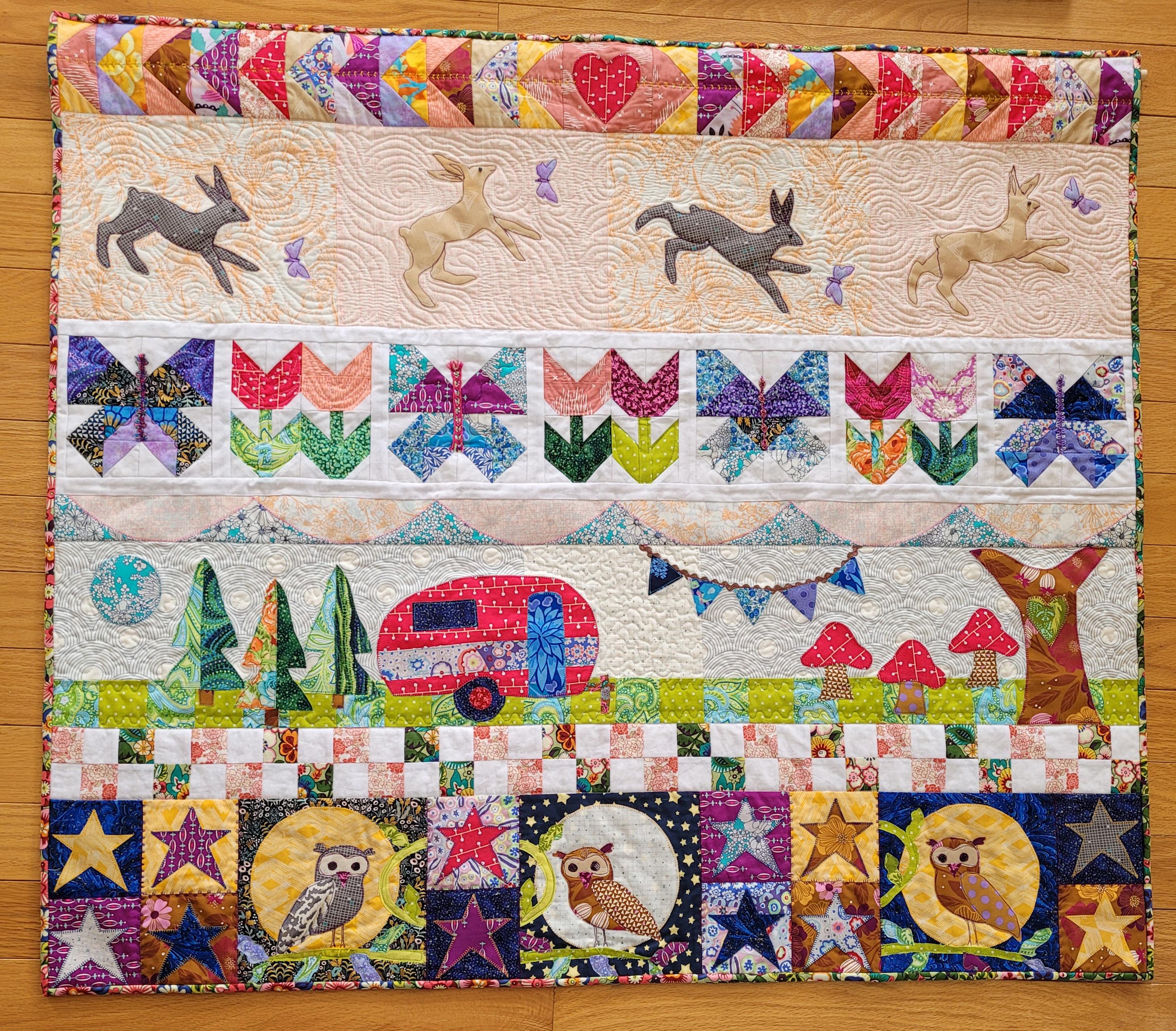 Wall hanging I made for our nursery! r/quilting