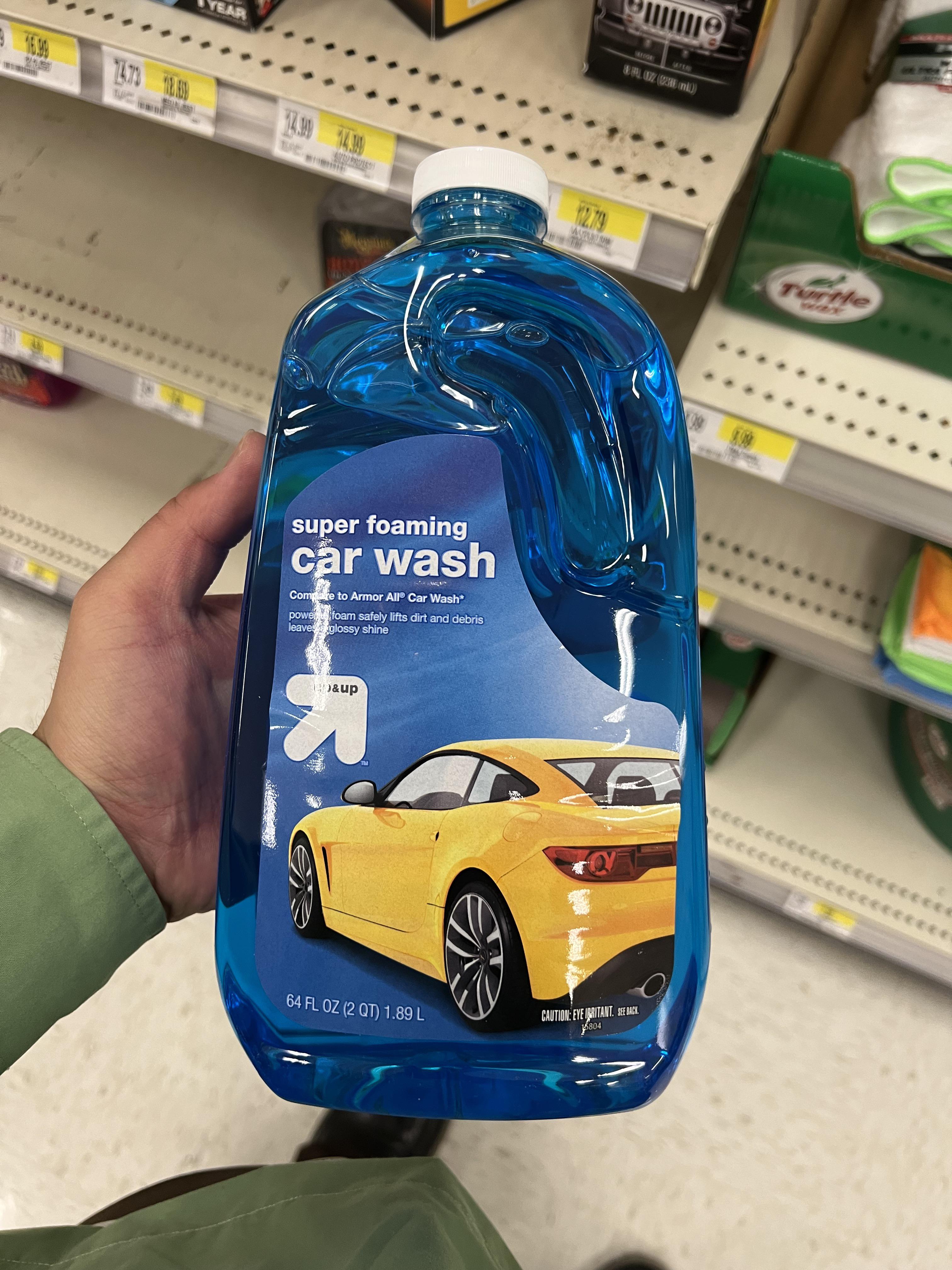 On the Target brand car wash bottle, what car is this? r/whatisthiscar