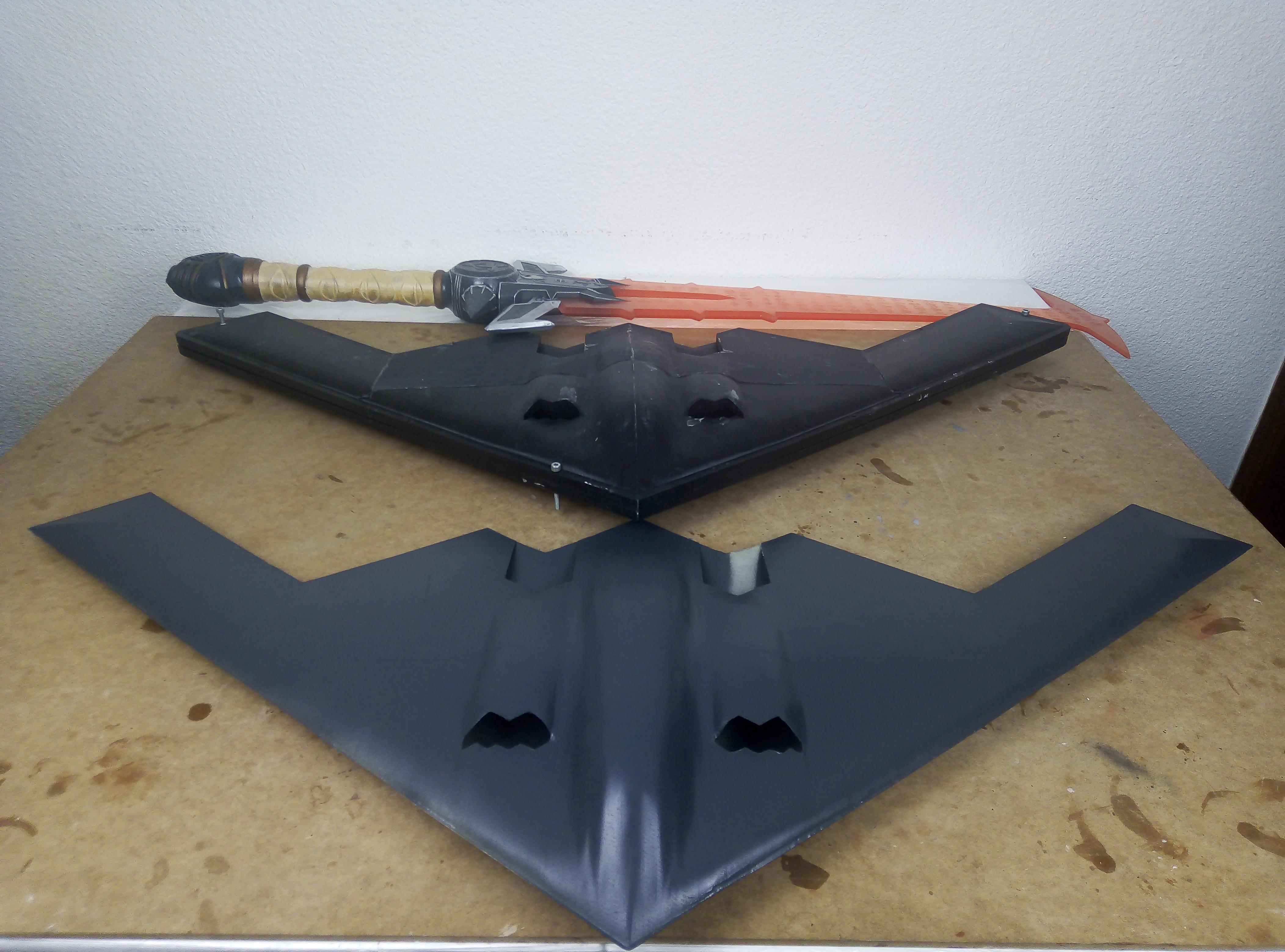 Made this composite B2 bomber from a 3d printed mold, hopefully it will
