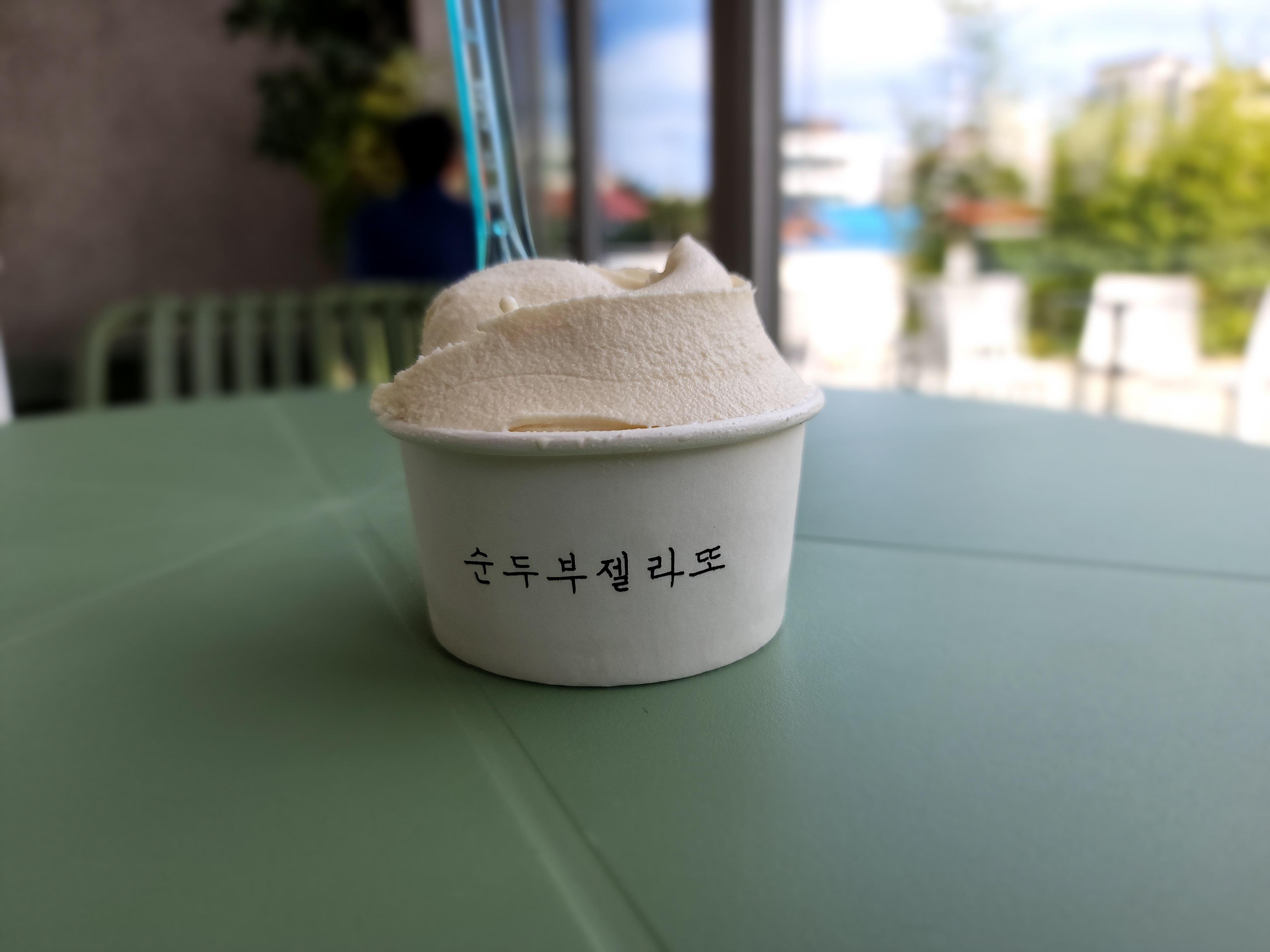 Soondubu Gelato Tofu ice cream in Gangneung r/KoreanFood