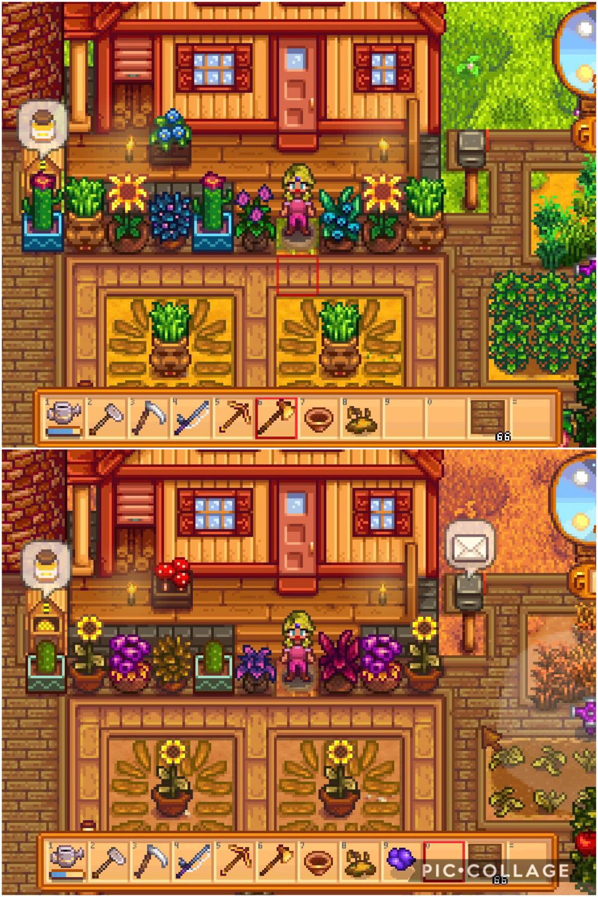 I really love the little decorative plants that change based on the