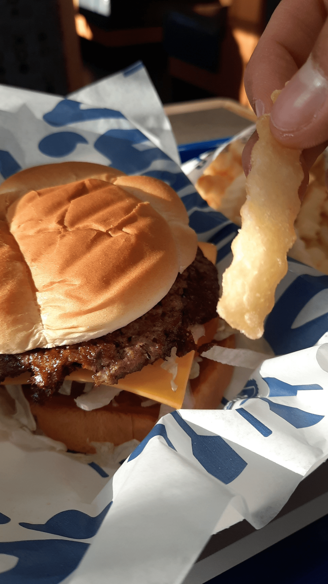 ButterBurger and crinke cut fries from Culver's r/burgers