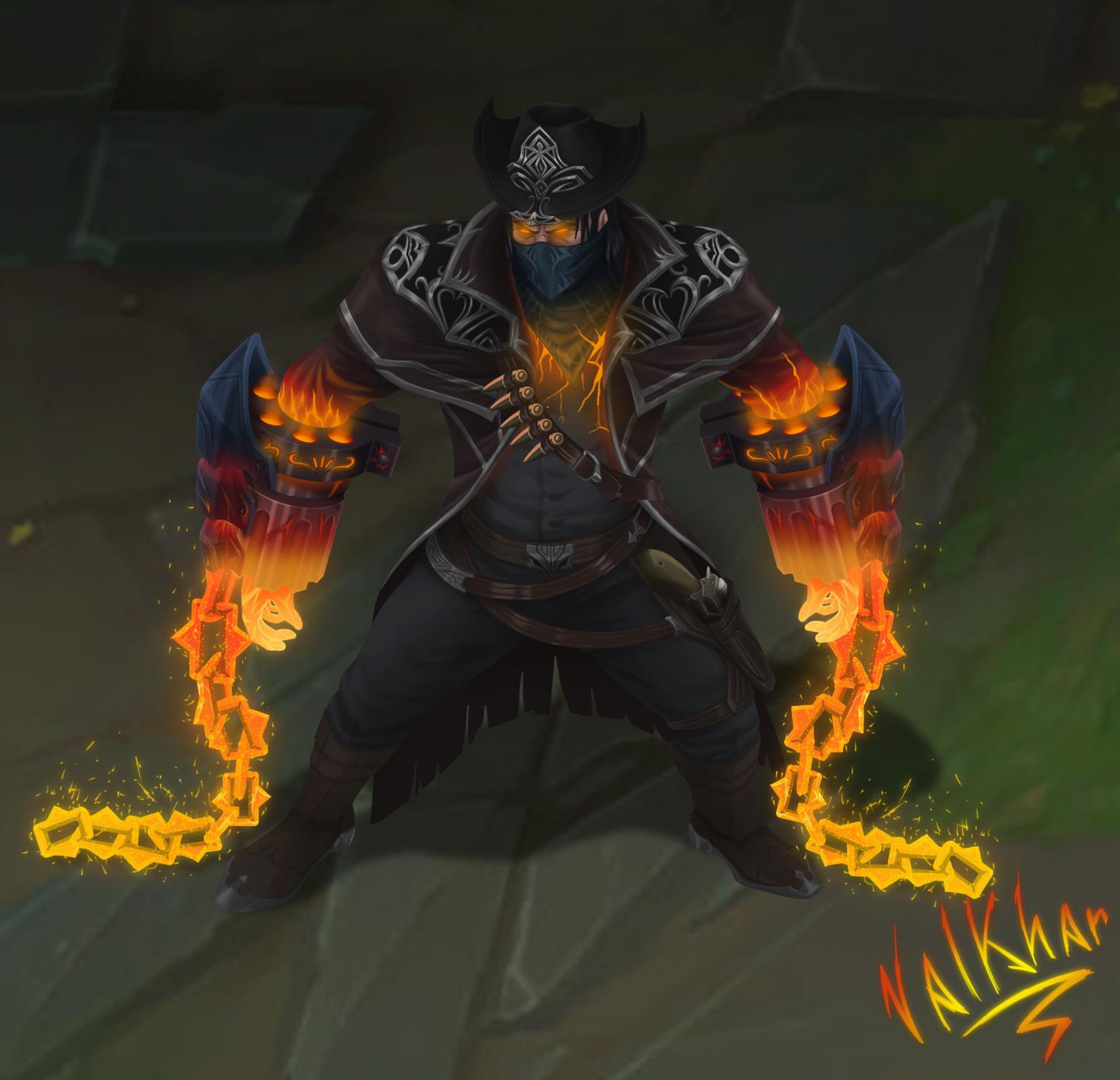 Hig Noon Sylas fanmade skin made by me in my pc with a graphic tablet