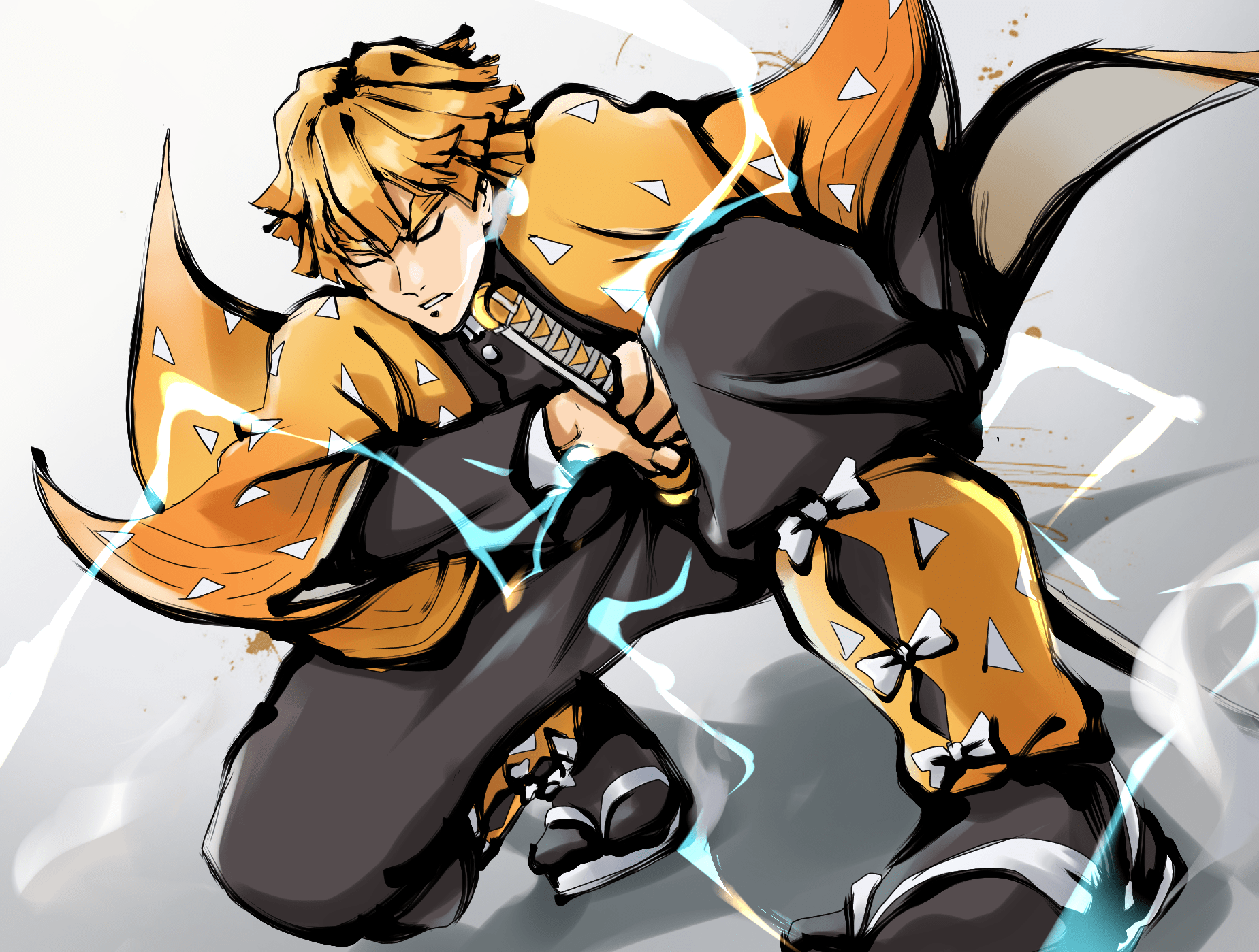 Zenitsu fanart by me r/DemonSlayerAnime