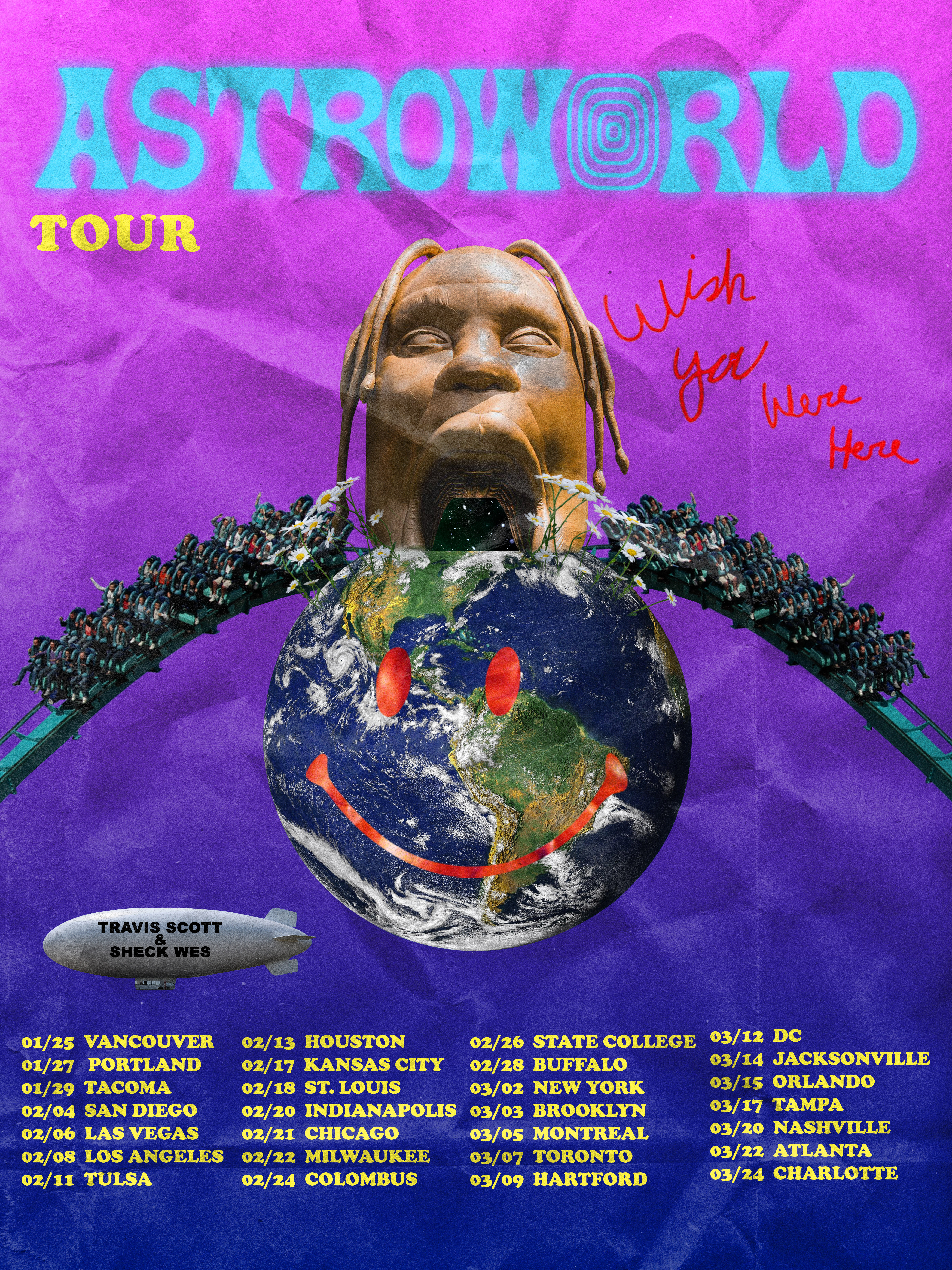 Poster I did for Astroworld Tour Leg 2 travisscott