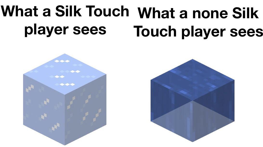 Silk Touch vs Fortune… The age old battle. r/MinecraftMemes