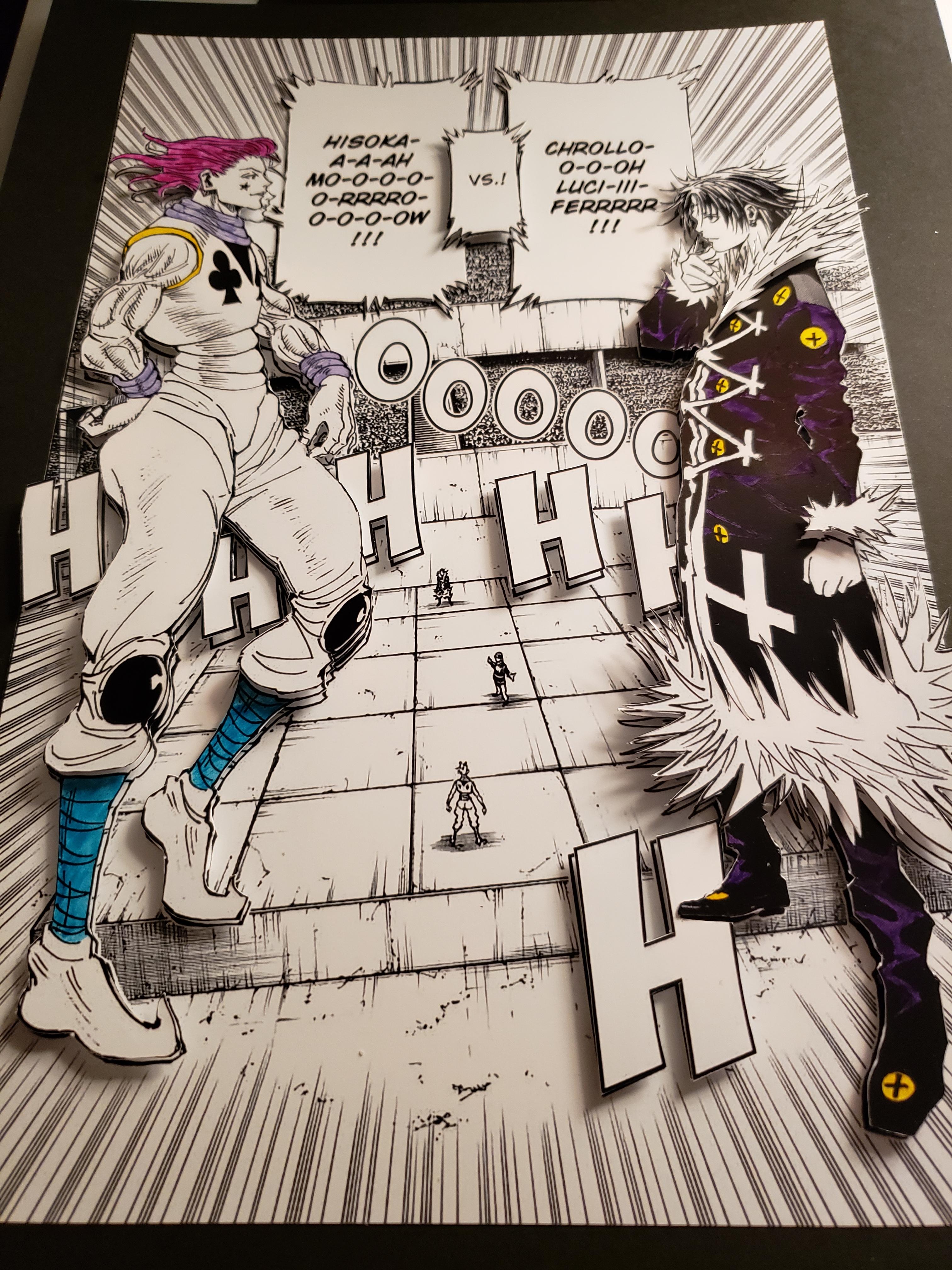 Hisoka Vs Chrollo Manga Strength hisoka clearly has this in the bag