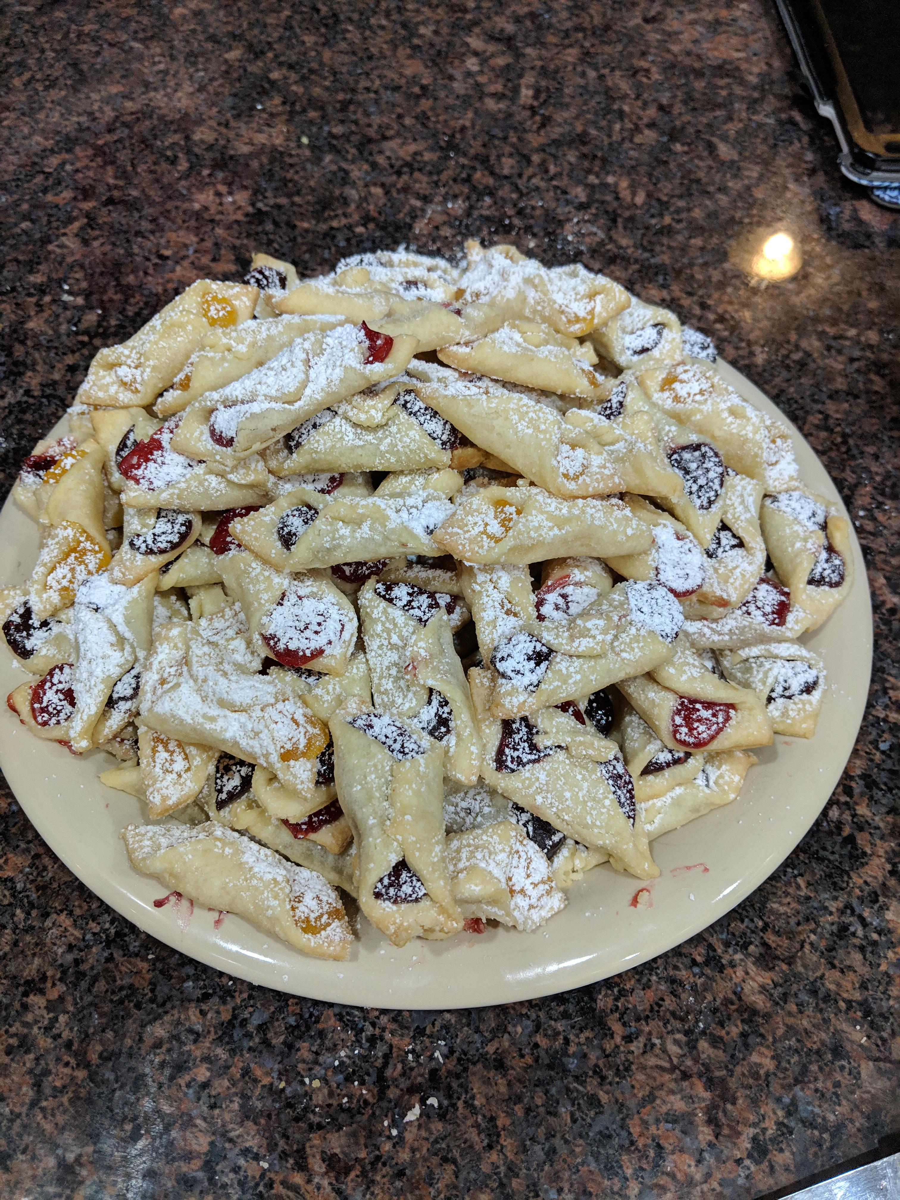 [Homemade] A plate full of kolaczki cookies! r/food