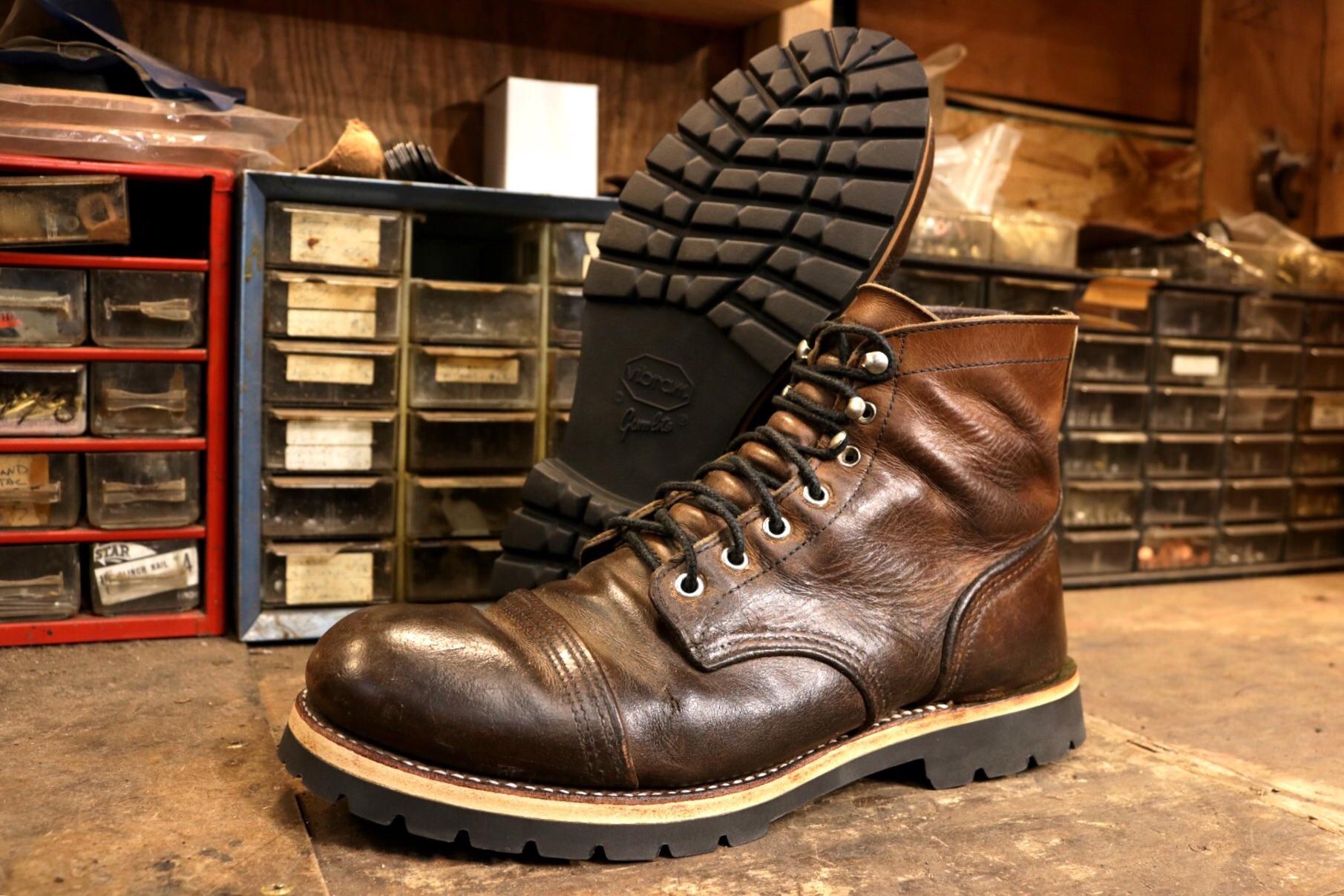 Iron Rangers resoled with a Vibram 1705 sole r/RedWingShoes