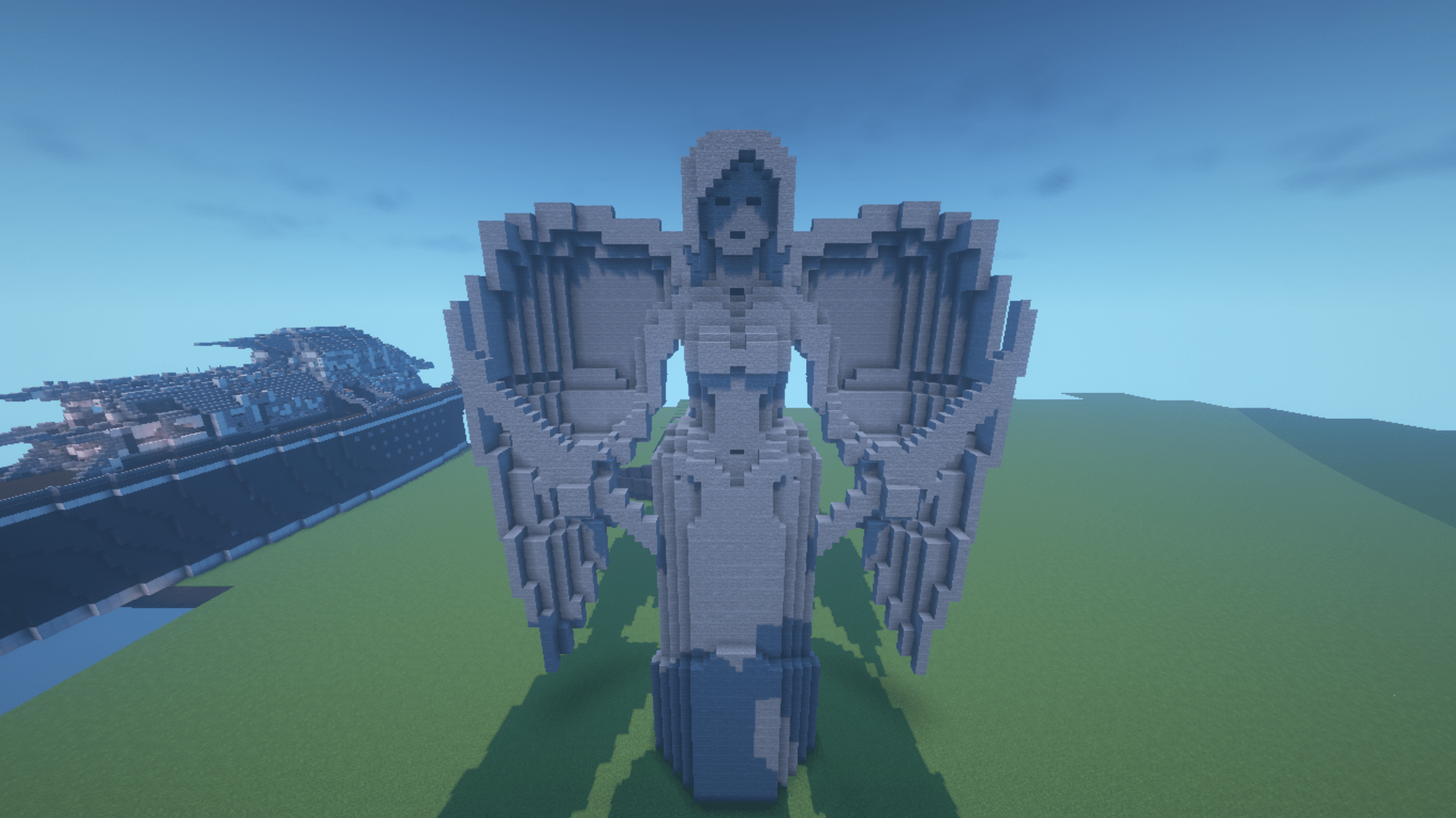 Angel build r/Minecraft