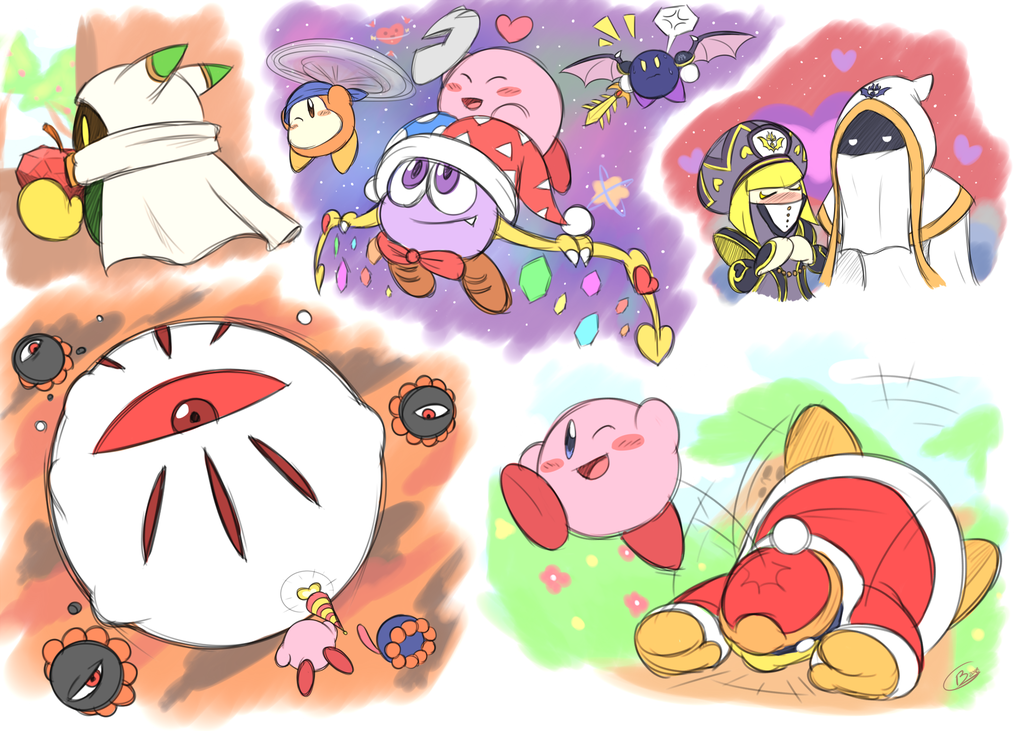 heyy I drew some good kirby friends (and not so friends) r/Kirby