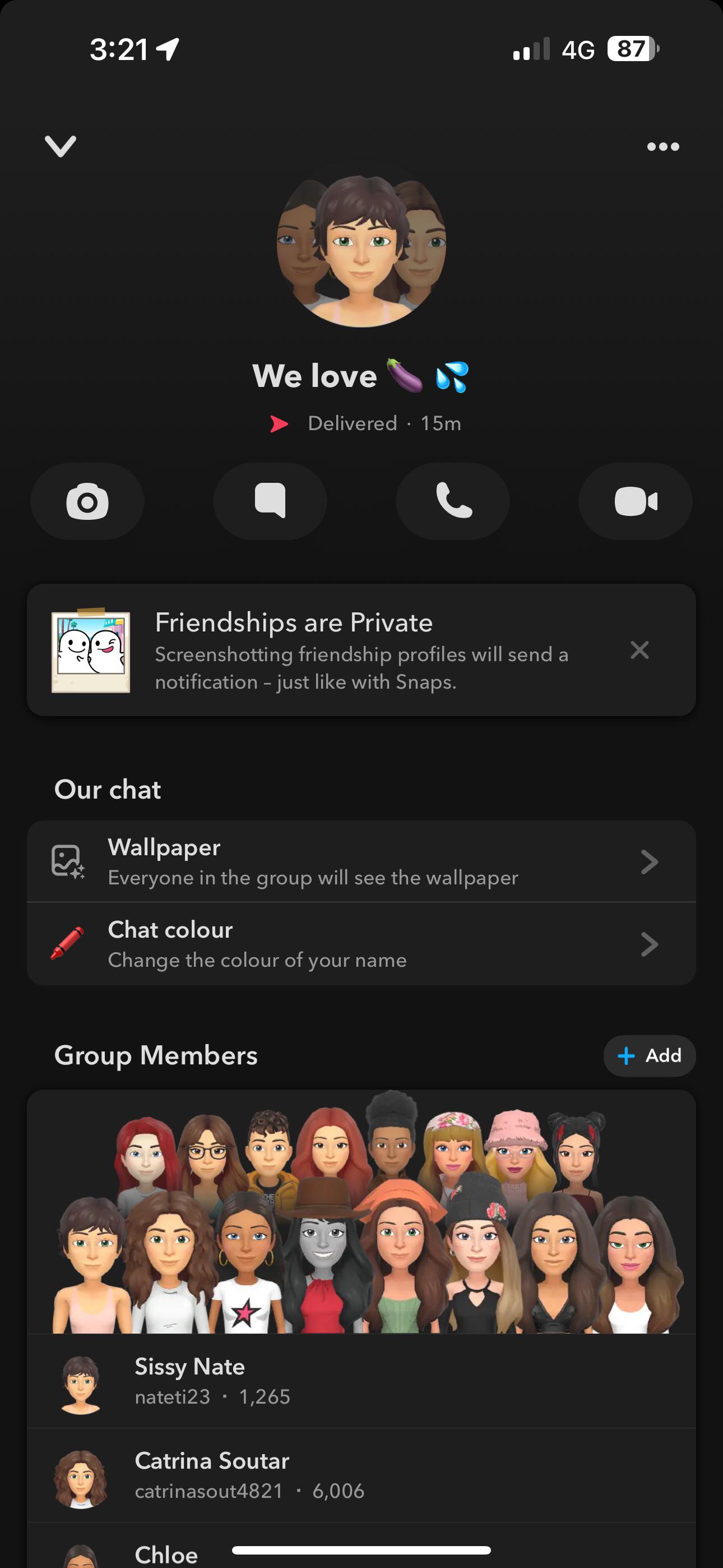 Girls Snapchat Group : slutsofsnapchat