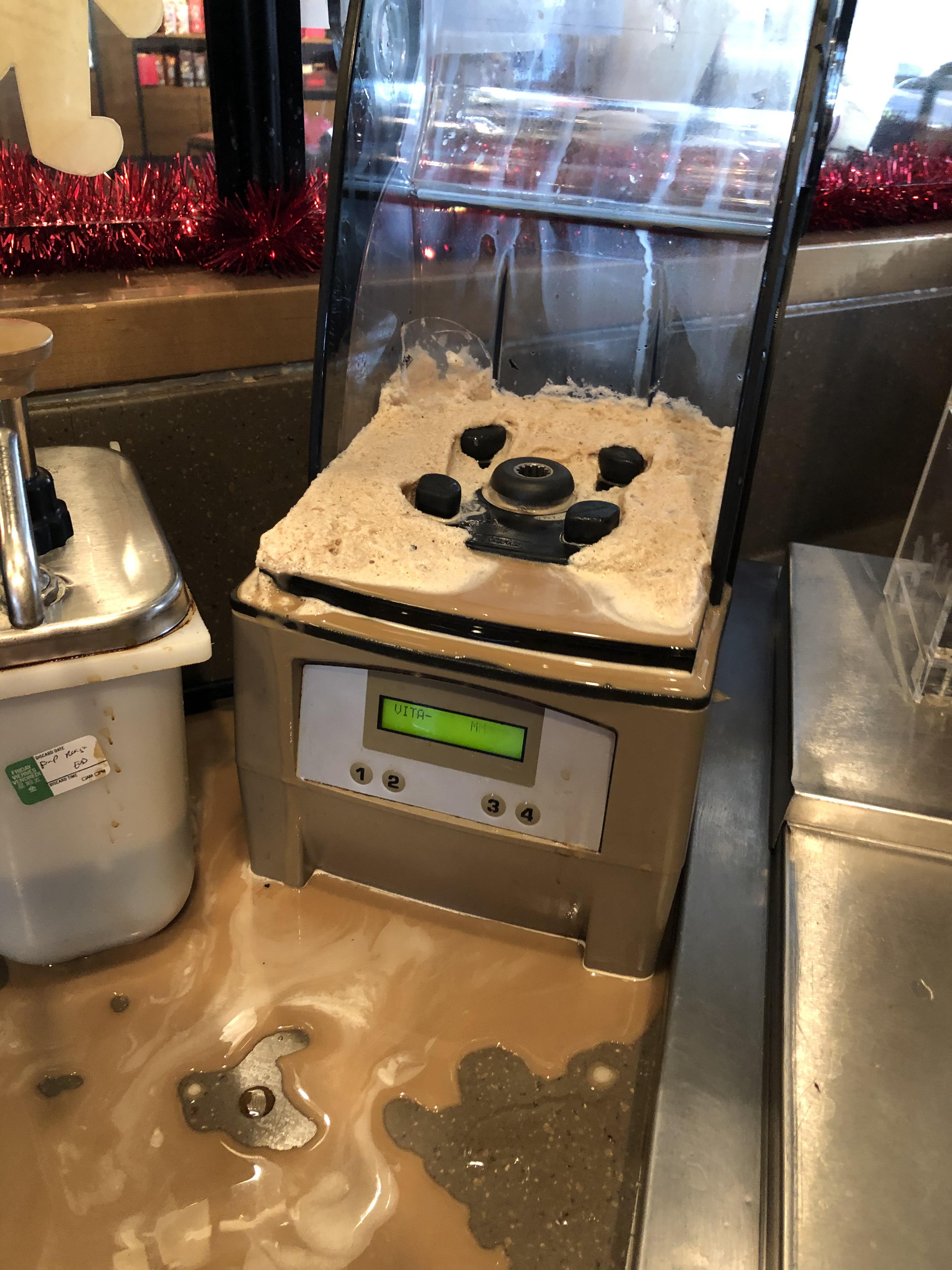 My name tag fell into the blender and well... starbucks