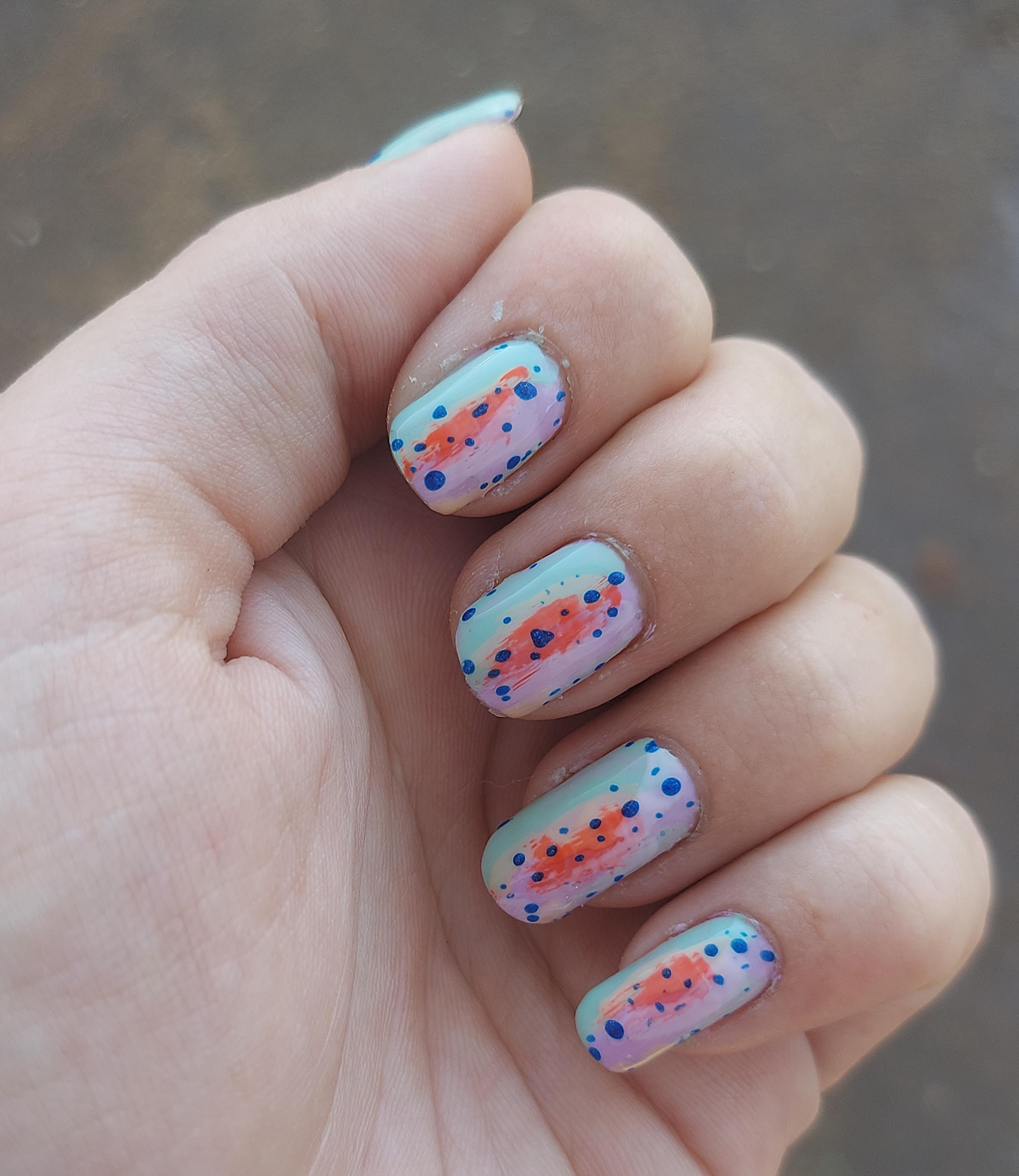 rainbow trout nails! r/NailArt