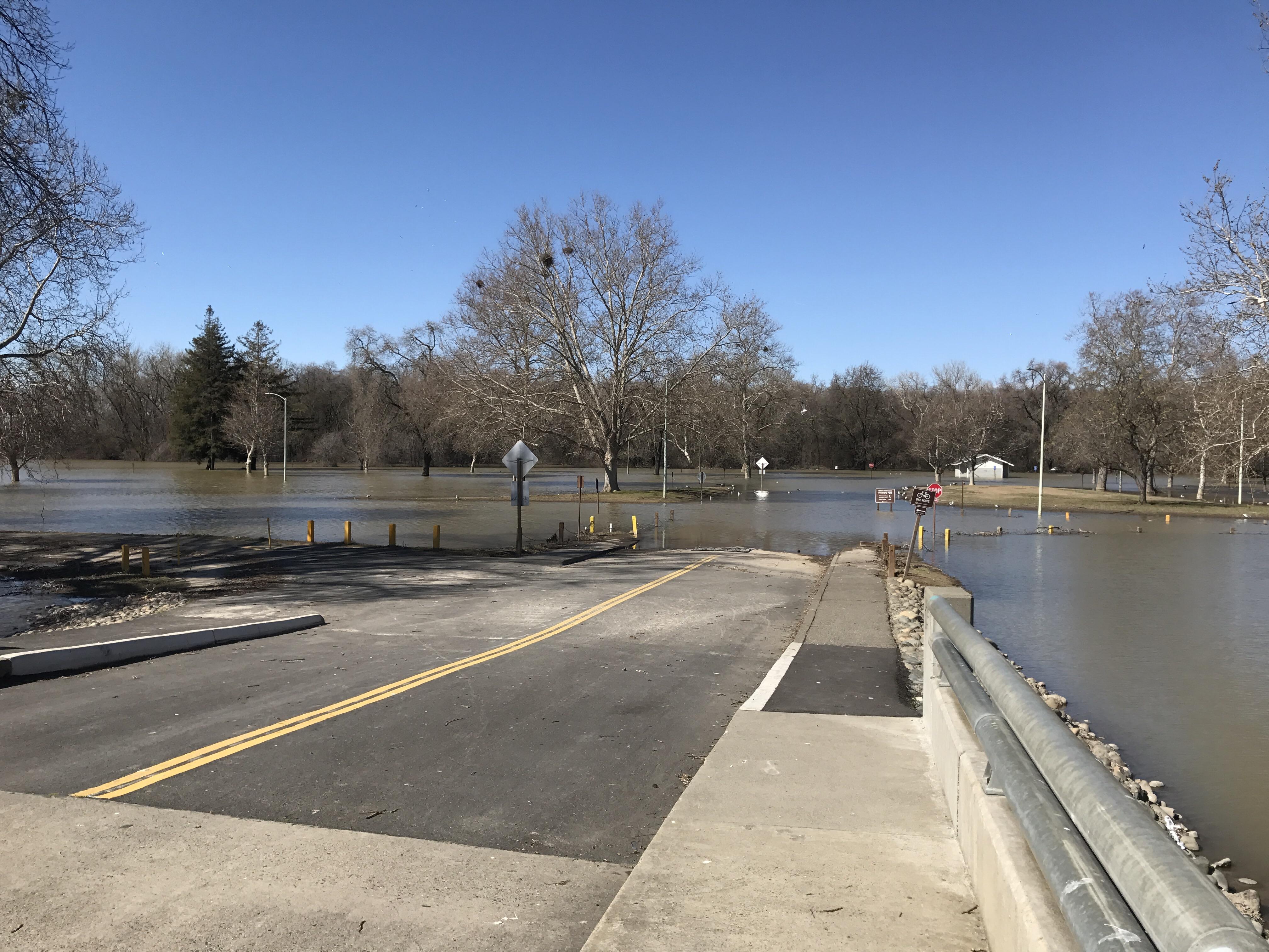 Discovery Park still underwater Sacramento