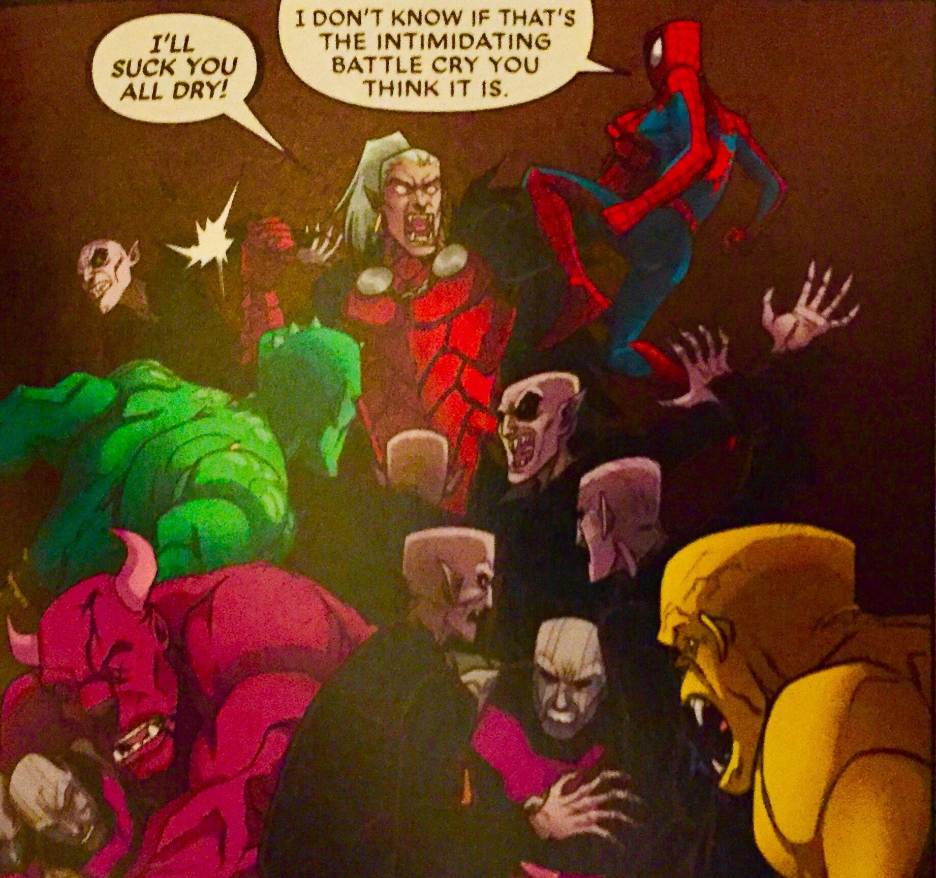 SpiderMan vs Dracula Spiderman