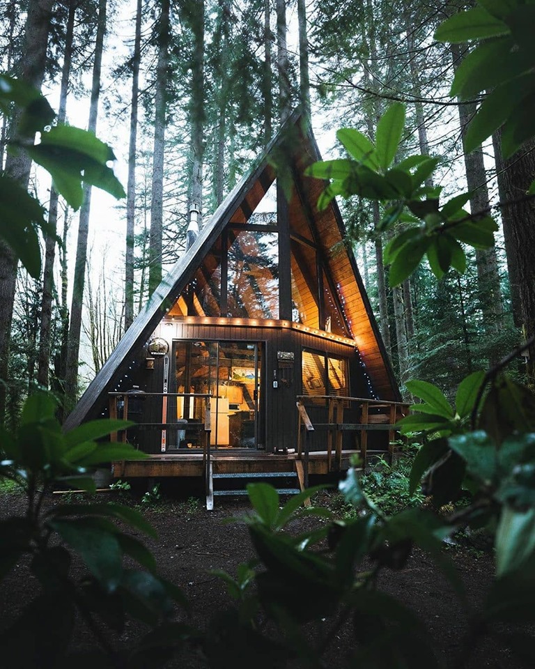 Tye Haus a cozy AFrame cabin in the forests of Skykomish, Washington