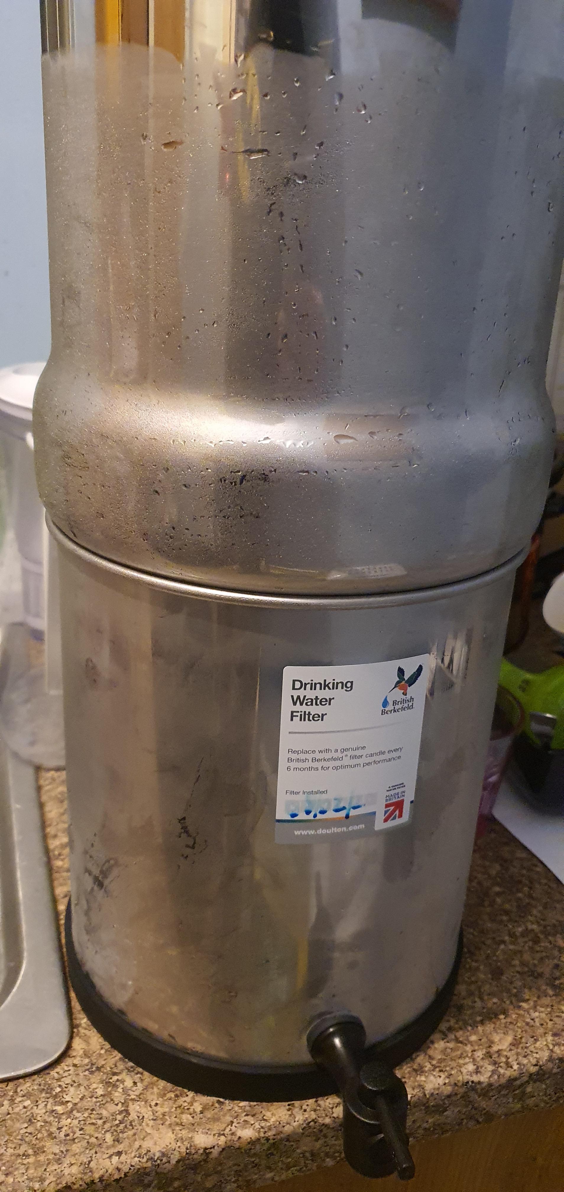 Man LOOK at that condensation. And the water tastes great! Nearly as