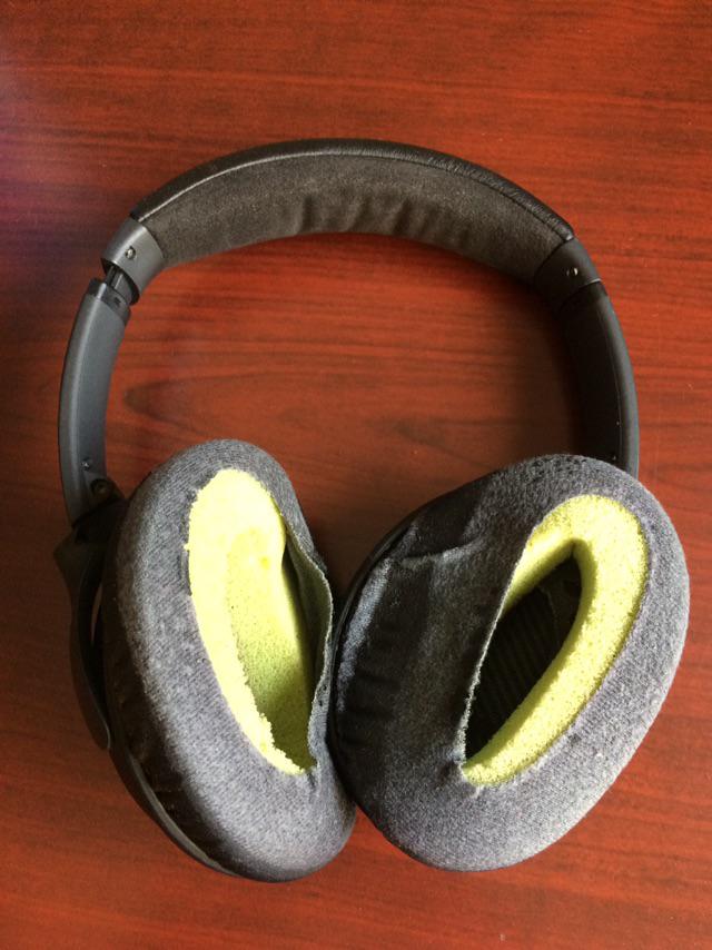 My dad's very old Bose headphones (he isn't the kind to care much about