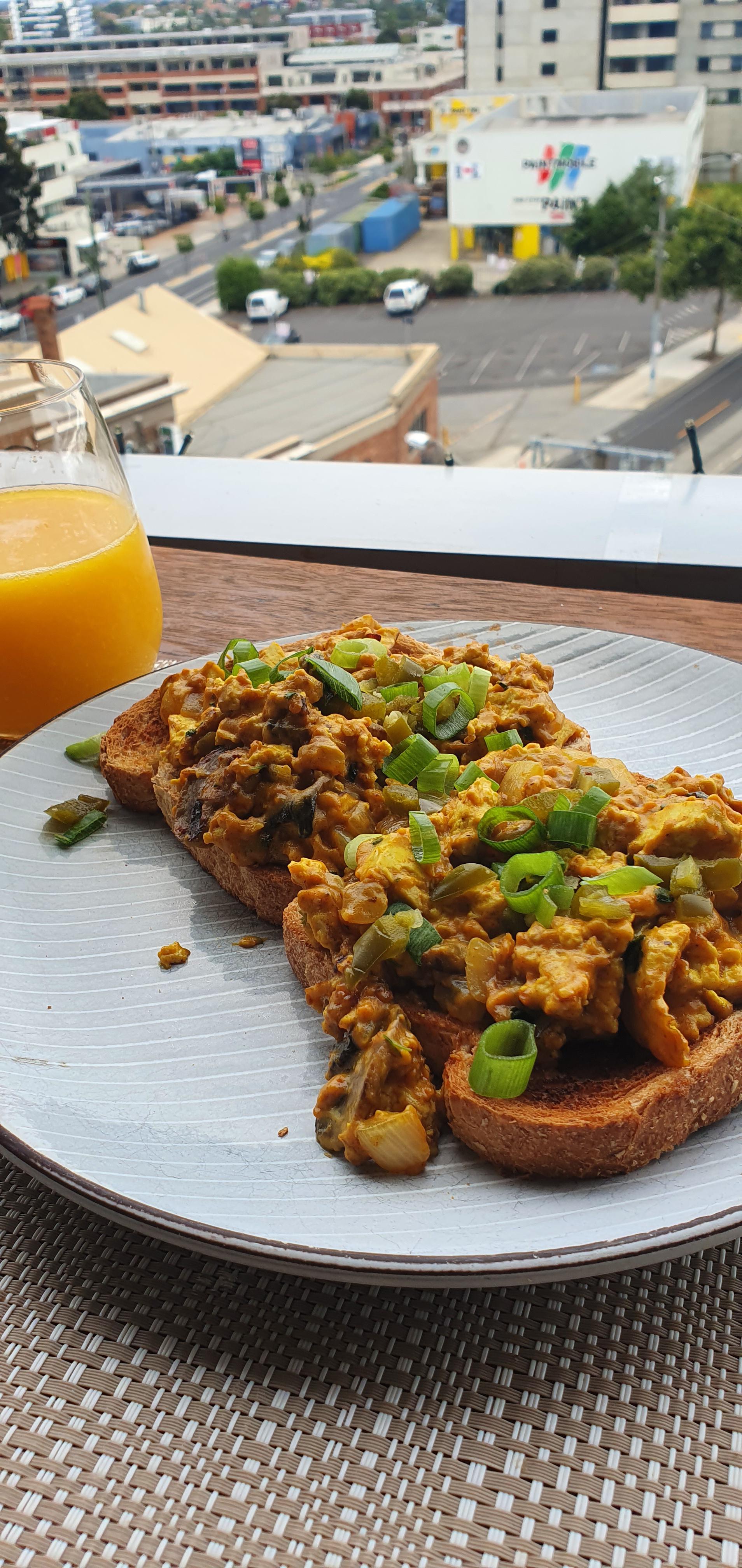(Homemade) Tofu Scramble from the Smith and Daughters cookbook. Simply