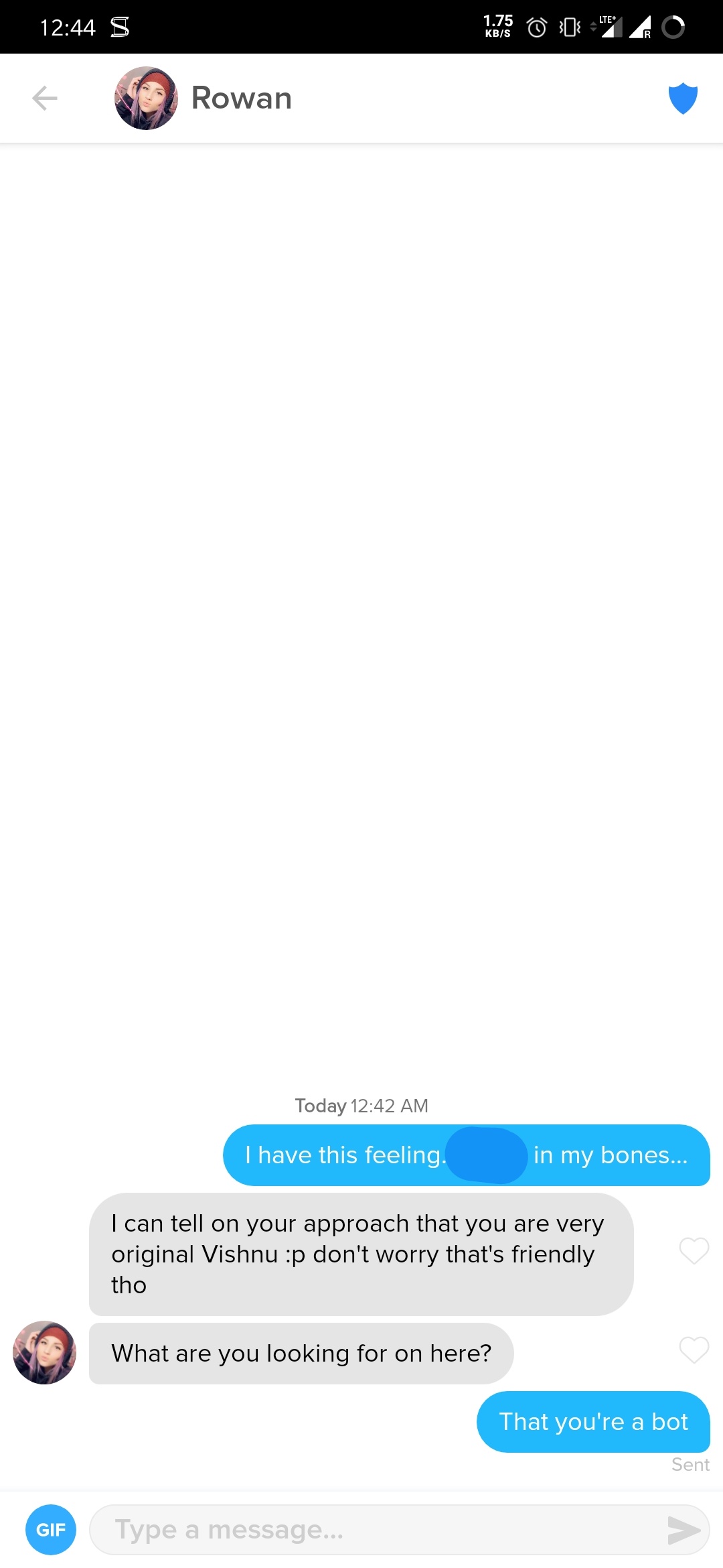 It goes electric, wavy when I turn it on Tinder