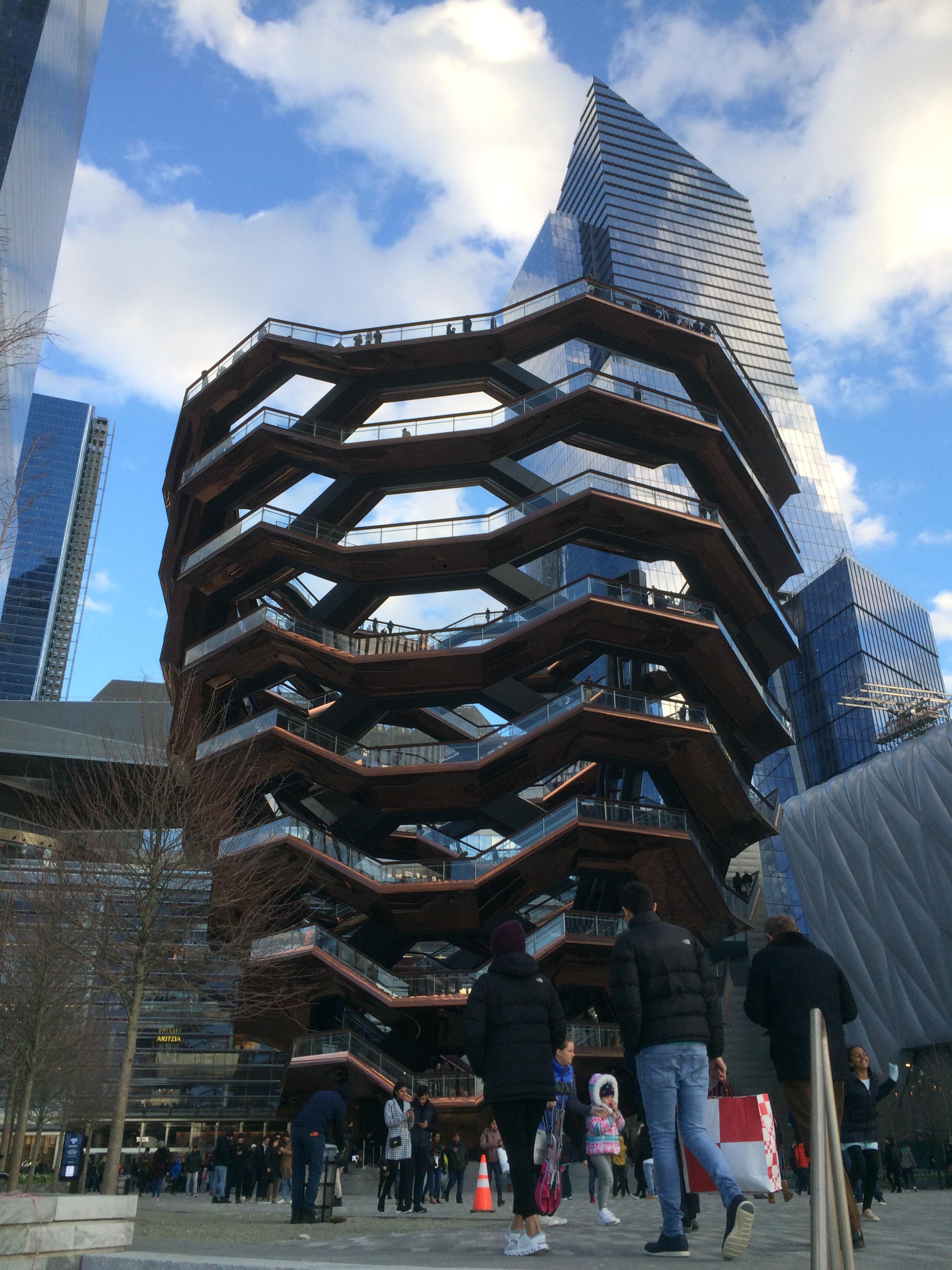The final boss is at the top (The vessel at Hudson Yards, NYC) r
