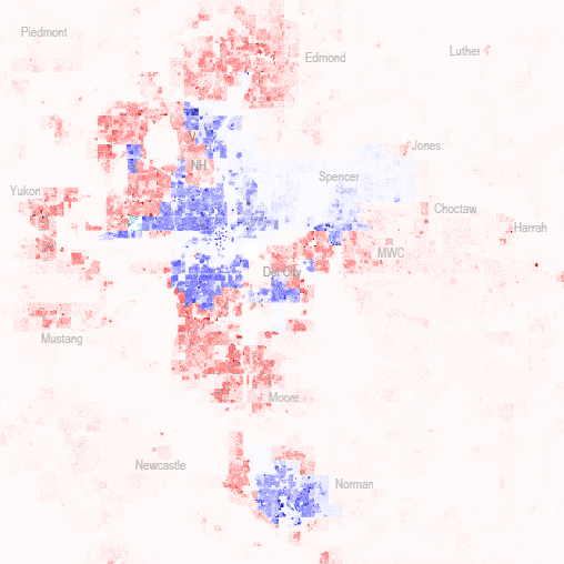 OKC region 2016 Presidential election results by precinct r/okc