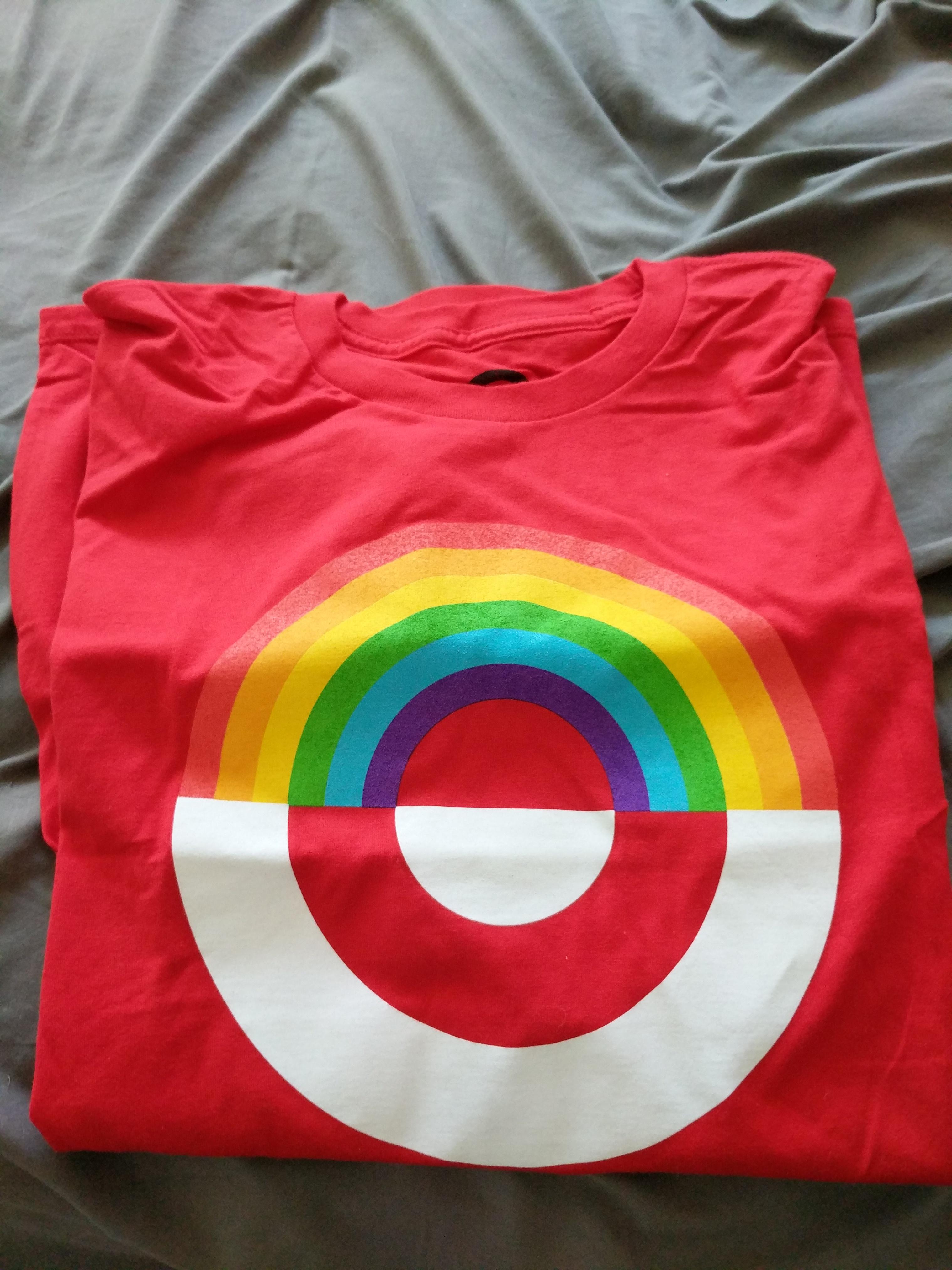 We were told today that we could not wear these Target pride shirts to