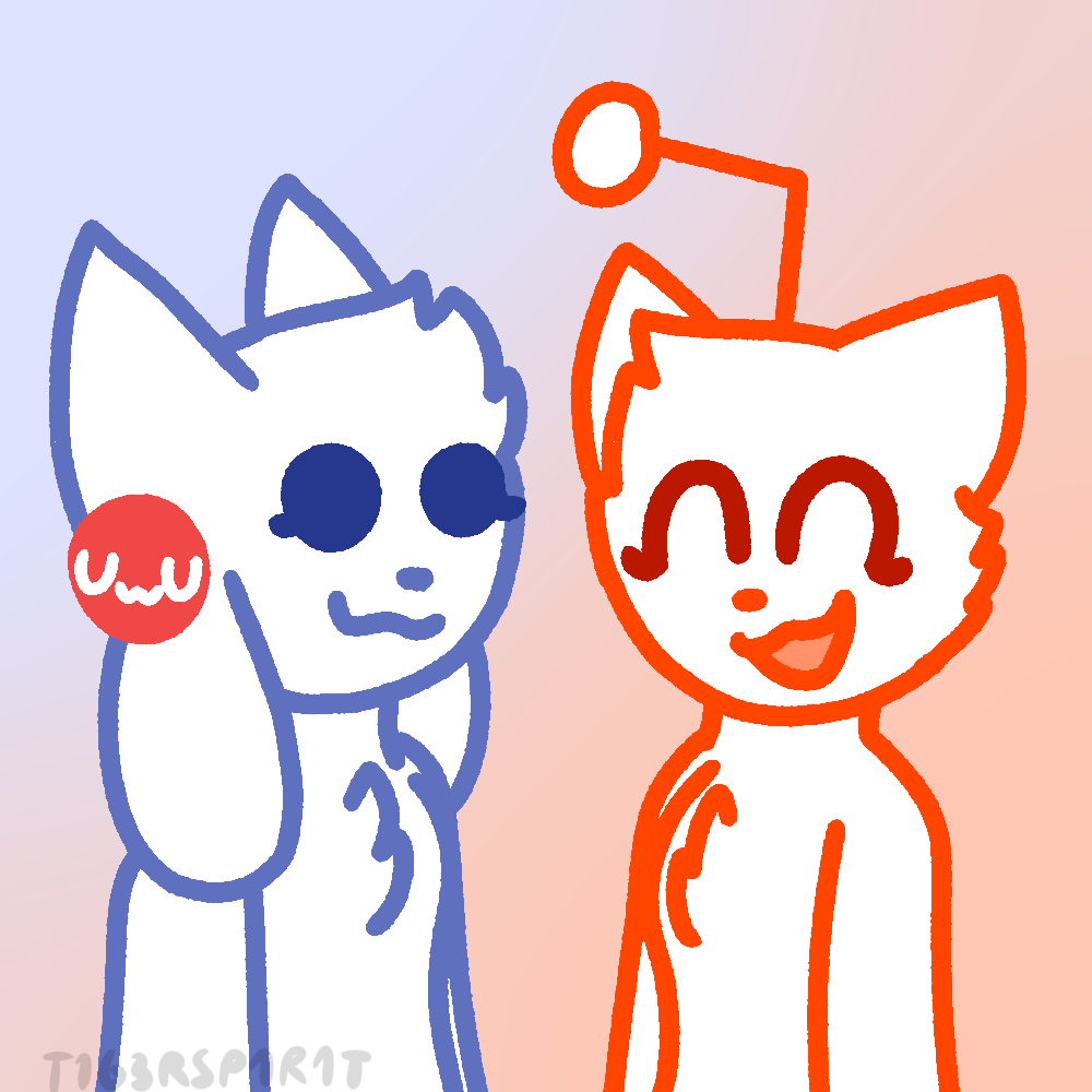 Furry Discord + Reddit (art by me) r/furry