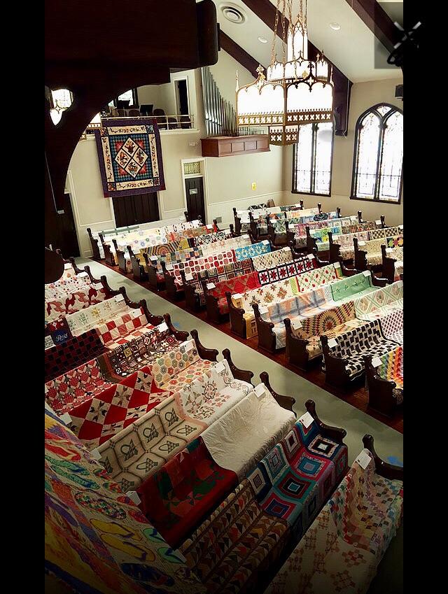 Oakland Avenue 2018 Pew Quilt Show I think they should leave them