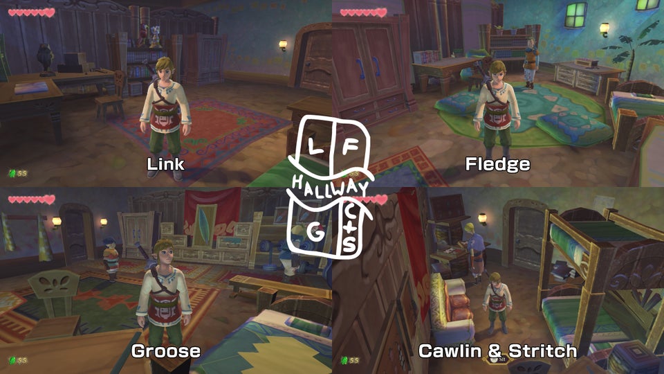 [SSHD] In Skyward Sword, the Knight School's dorms are split into two