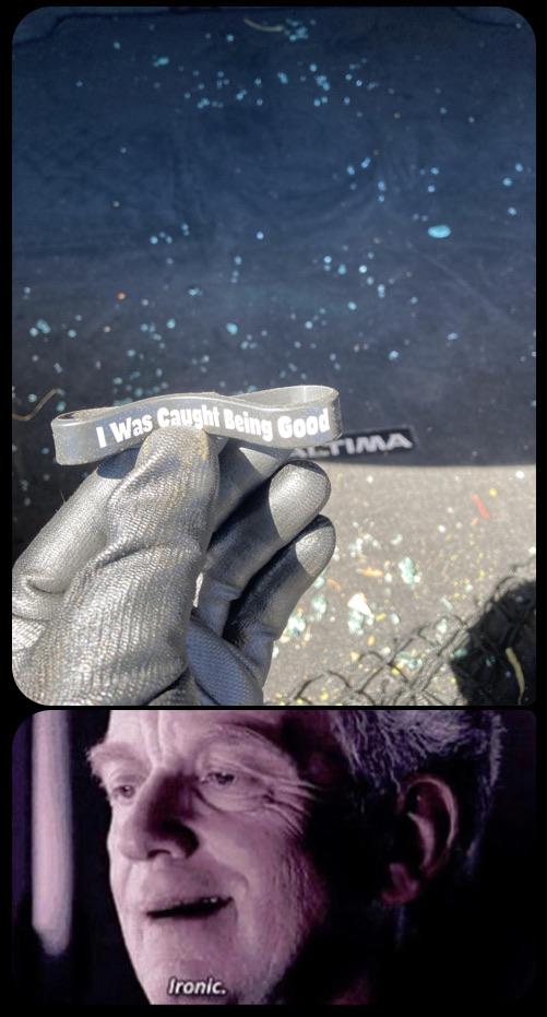 Found this rubber band along with this shattered glass r/memes