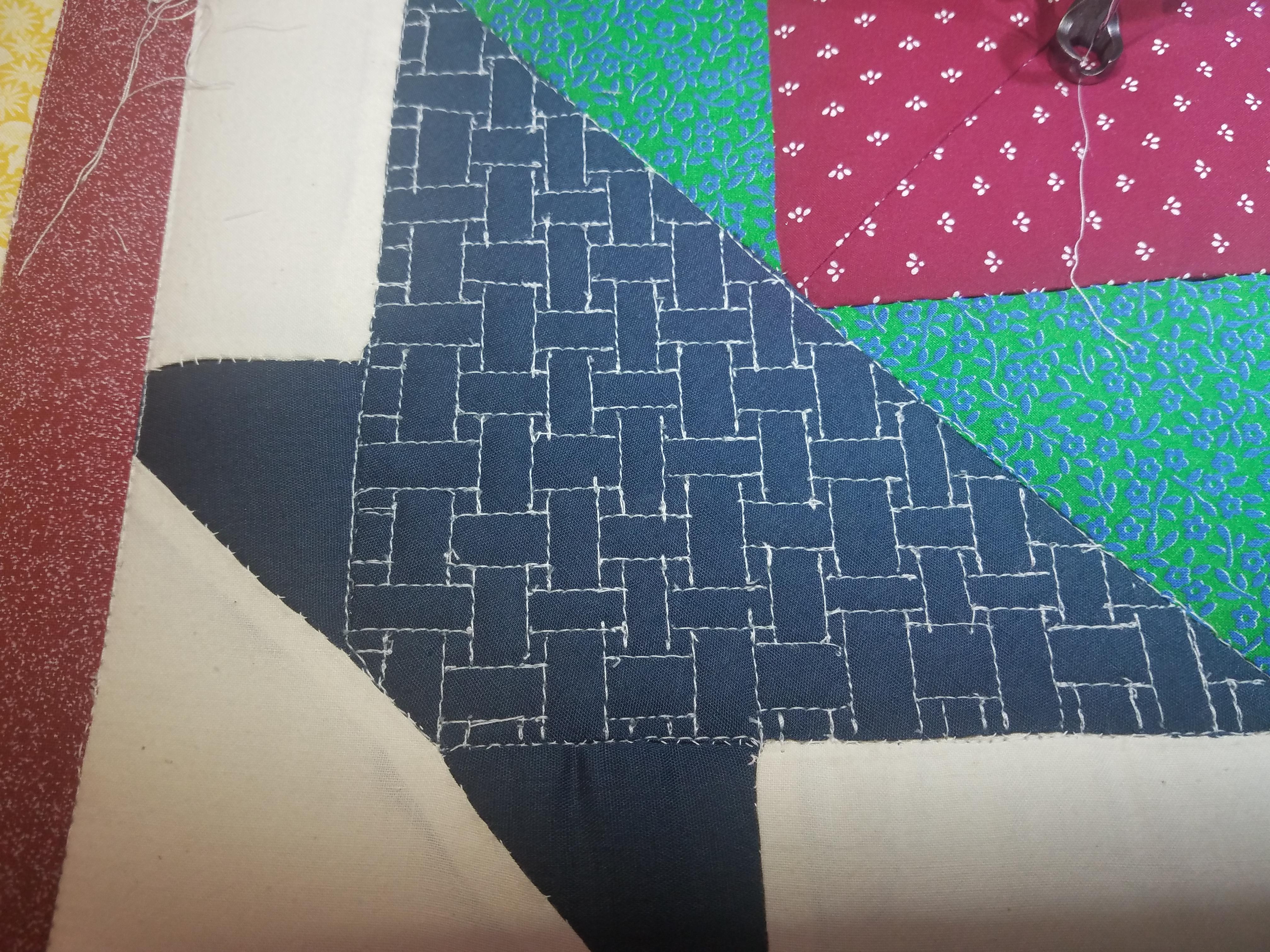 Basket weave quilting r/quilting