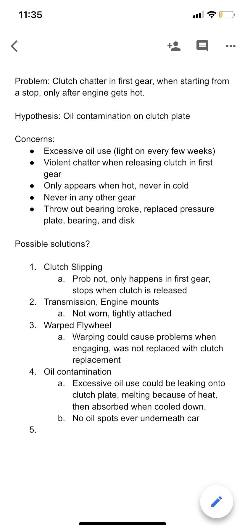 Clutch Chatter in first gear when hot r/subaru