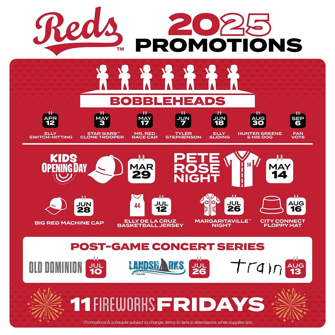 Reds 2025 Promotions r/Reds
