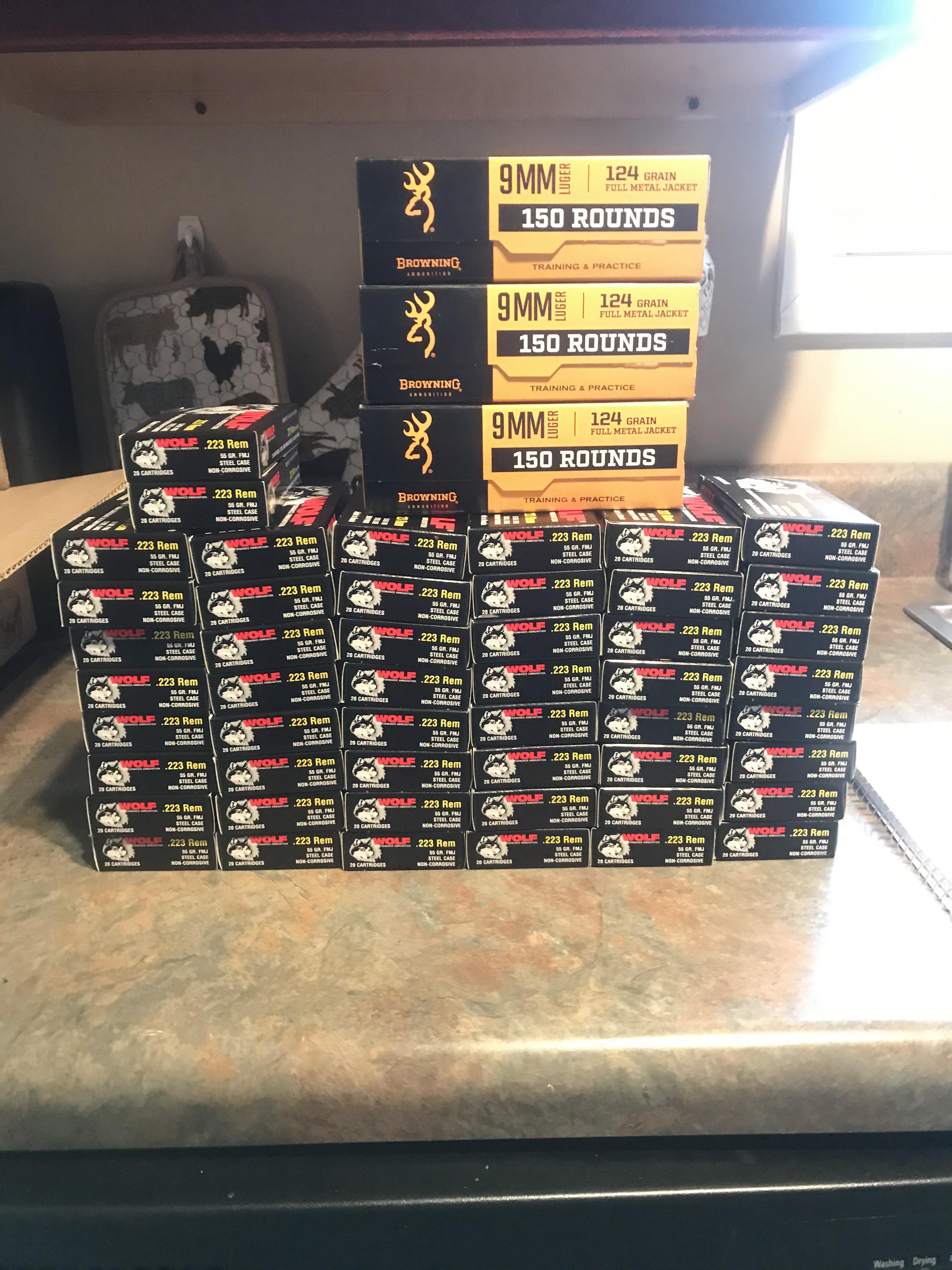 Academy on the 150 packs of 9mm at 0.30 CPR and some old guy from a