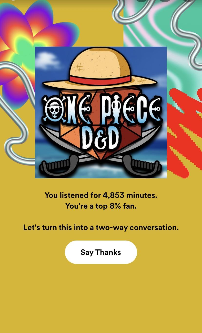I listened to a little one piece dnd r/OnePieceDnD_Rustage