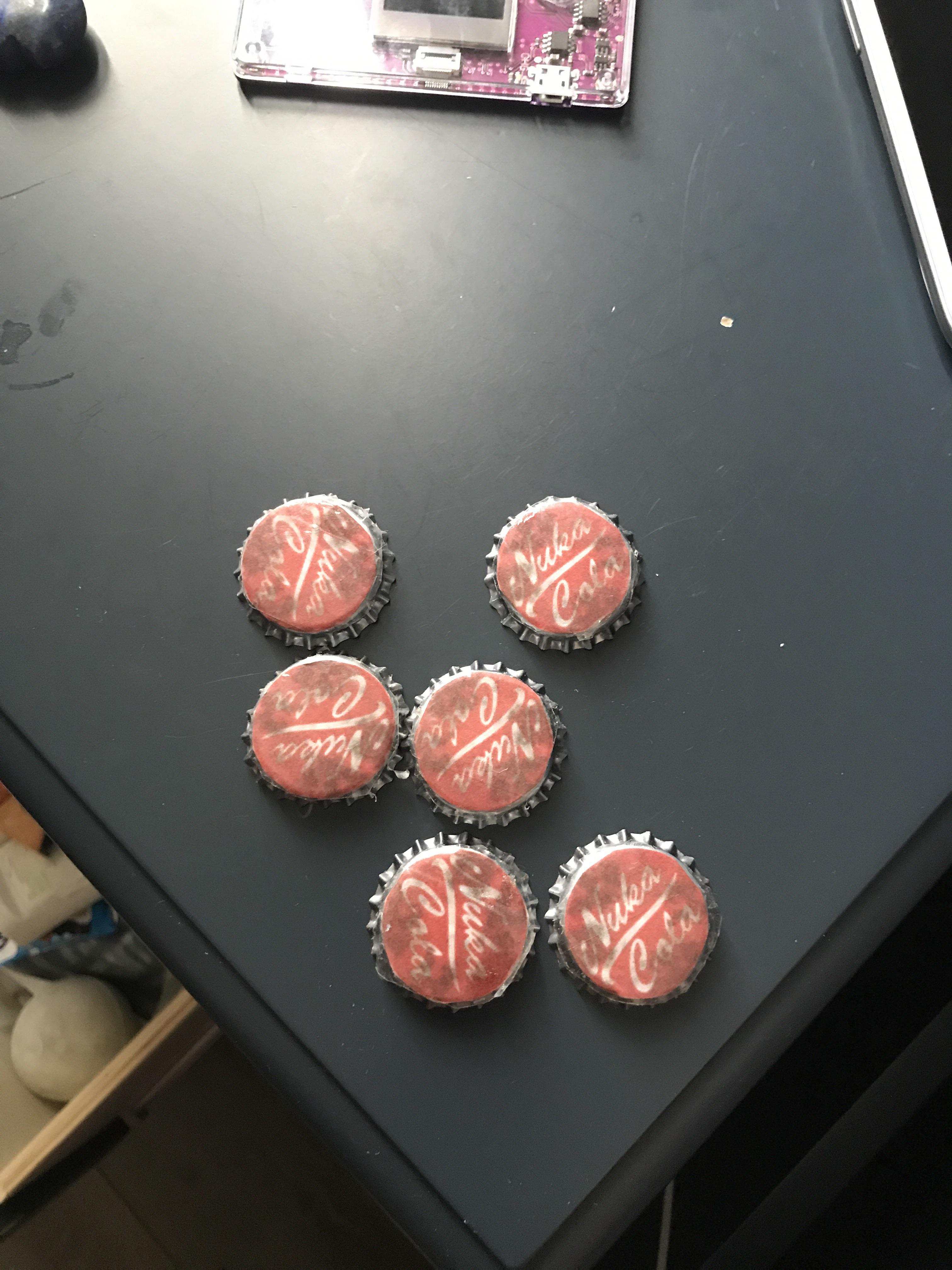 DIY NukaCola bottlecaps made from scratch r/fo4